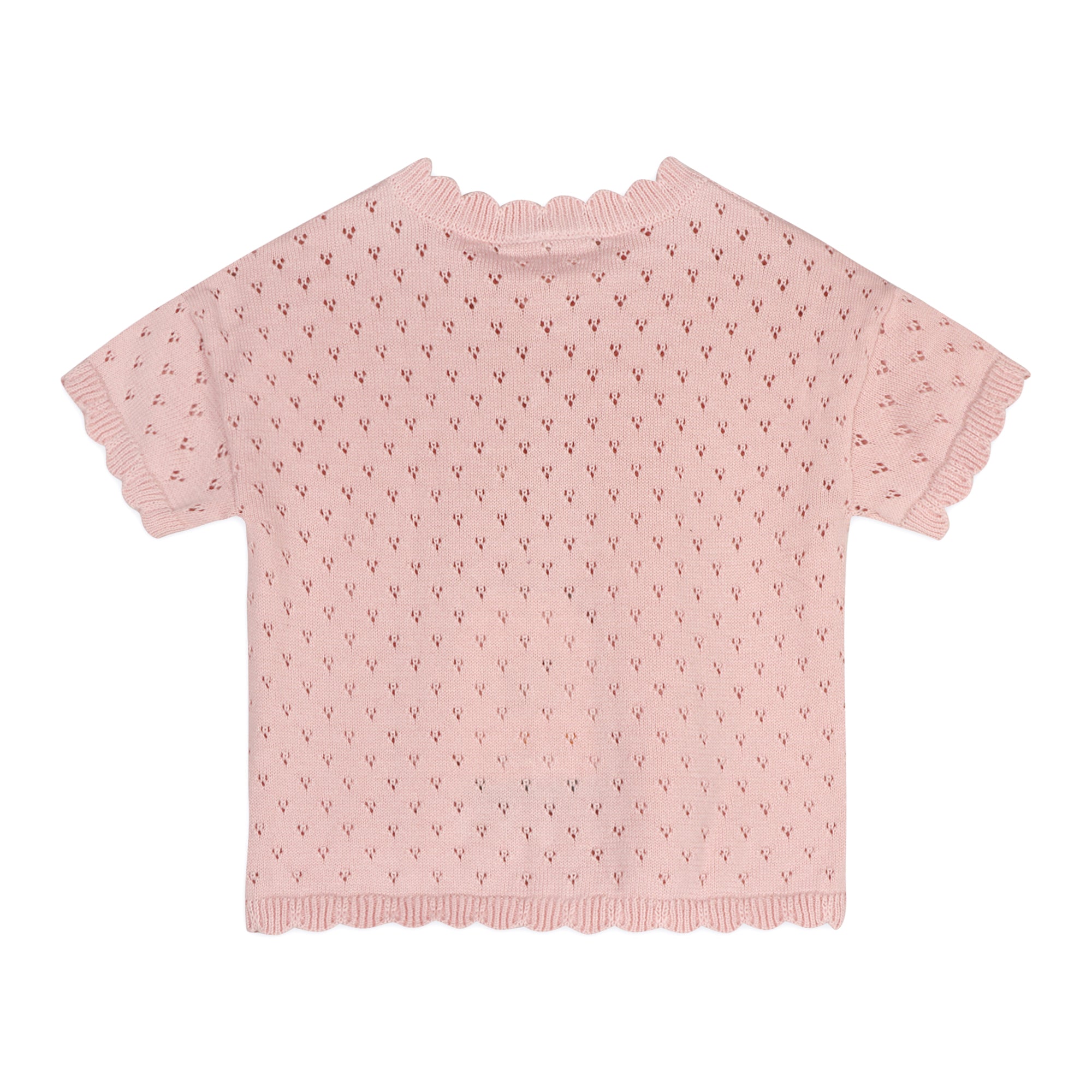 Emily Pointelle Baby Shirt Back (Organic Cotton)