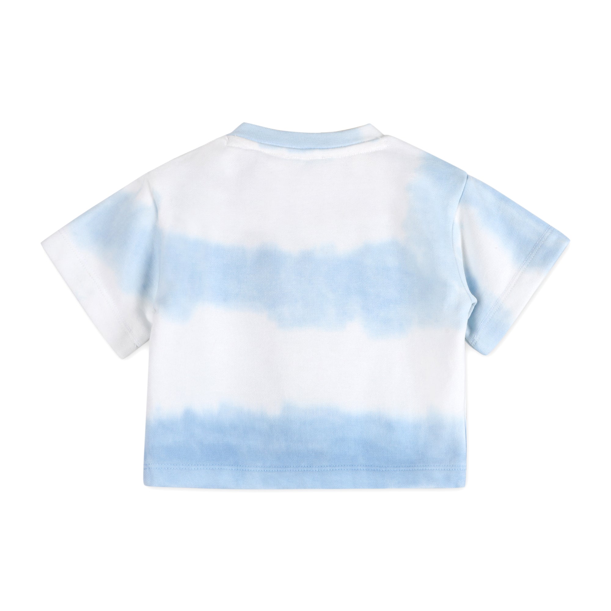 Blue Breeze Tie Dye Cozy Baby Tee Back (Organic Jersey)