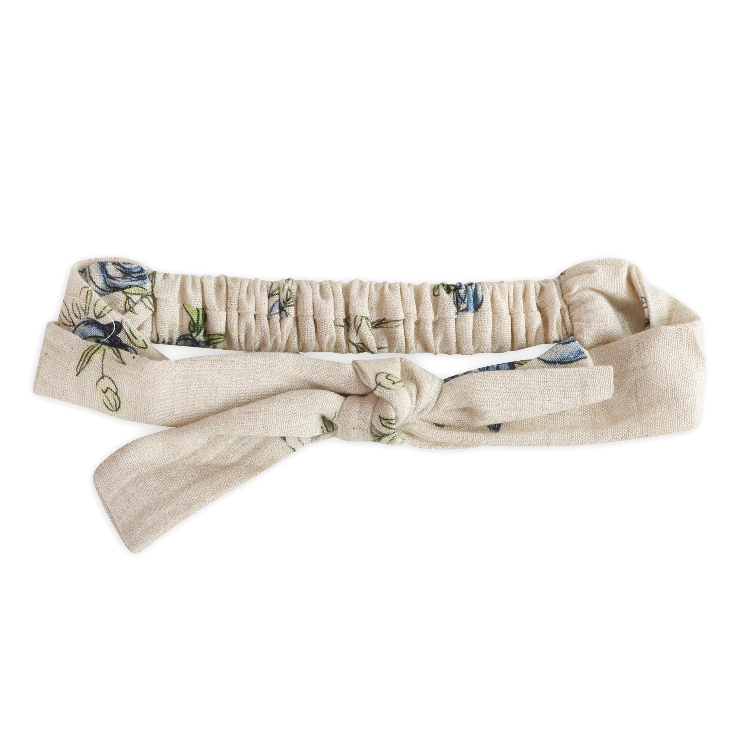 Anais Floral Baby Headband (Linen Blend)