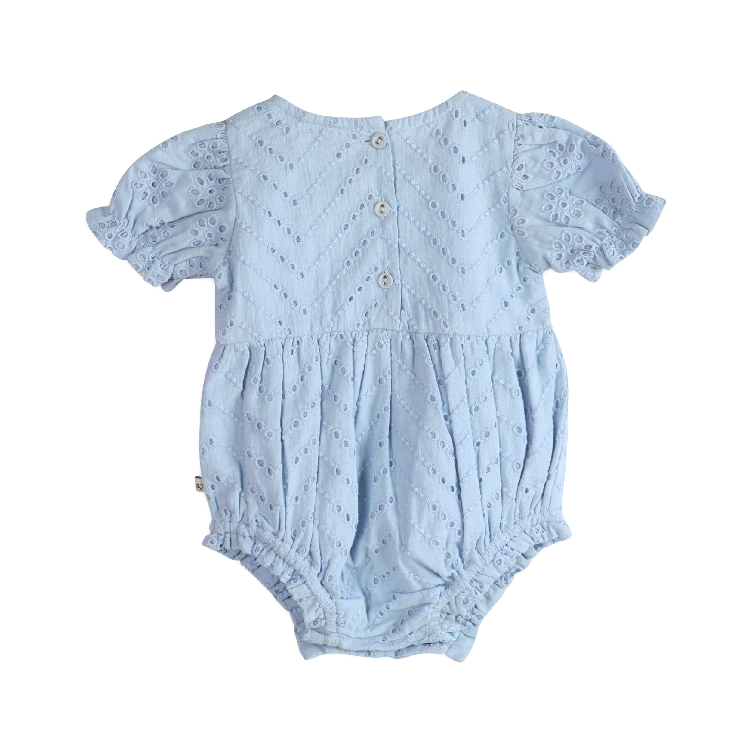 Naxos S Schiffli Baby Romper Back (Organic)