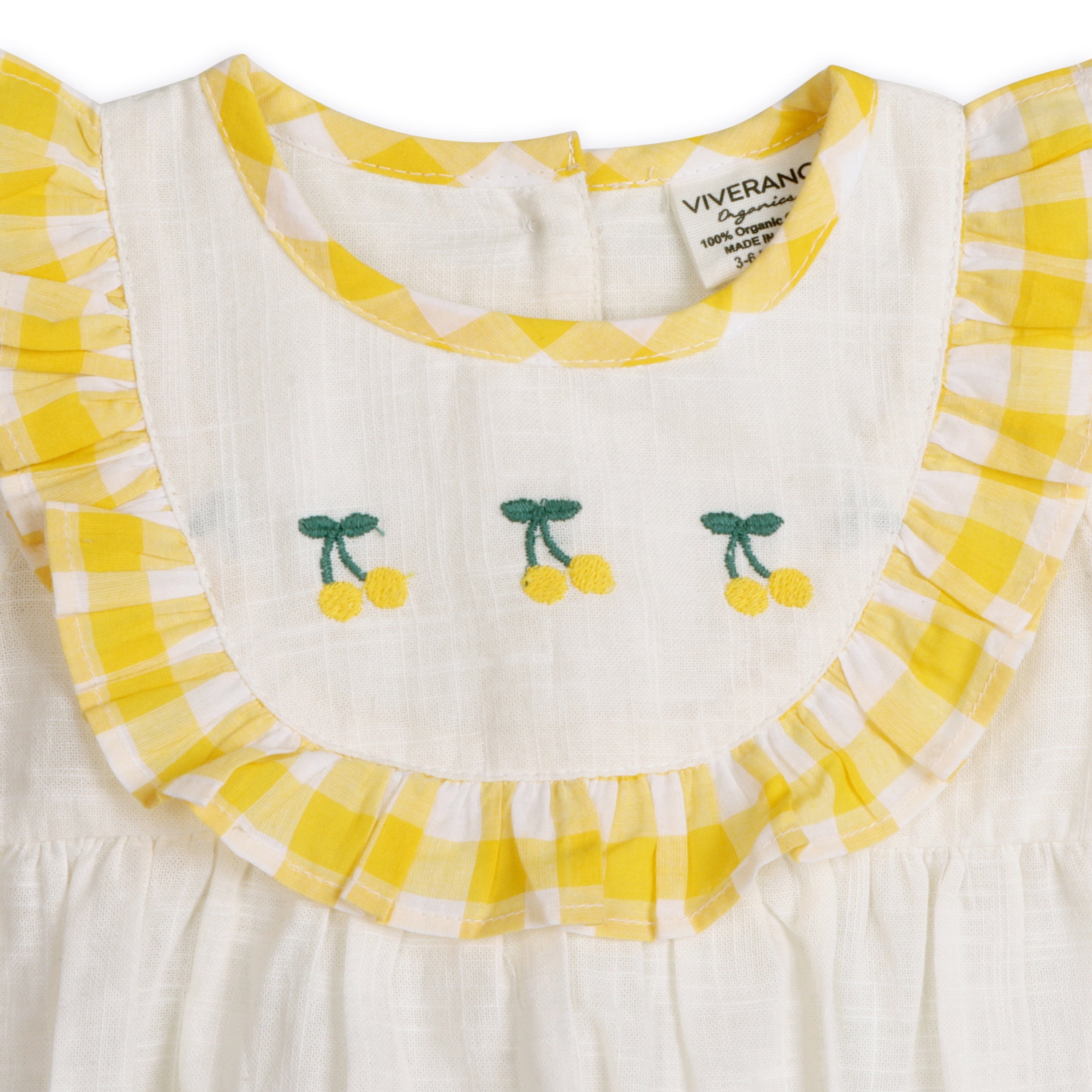 Josephine Lemons Embroidered Baby Romper + Headband (Organic Cotton)