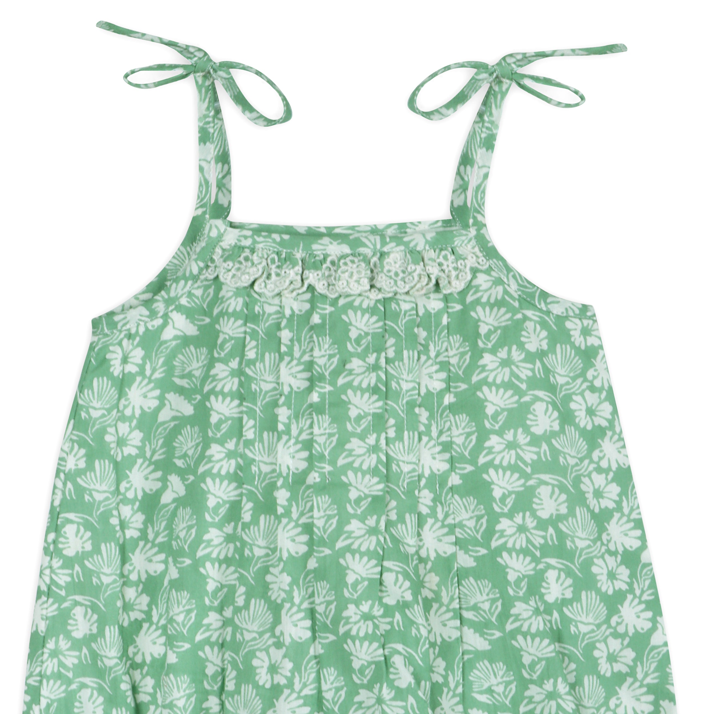 Garden Baby Romper Detail (Organic)