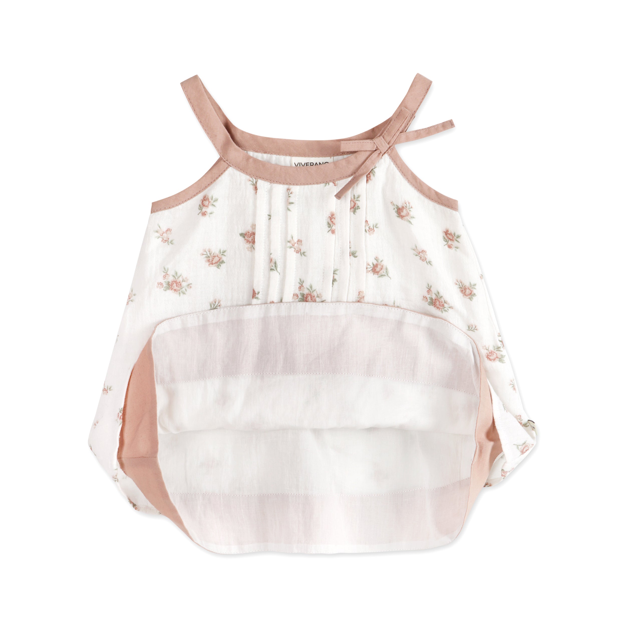 Tea Rose Floral Baby Dress Layer (Organic)