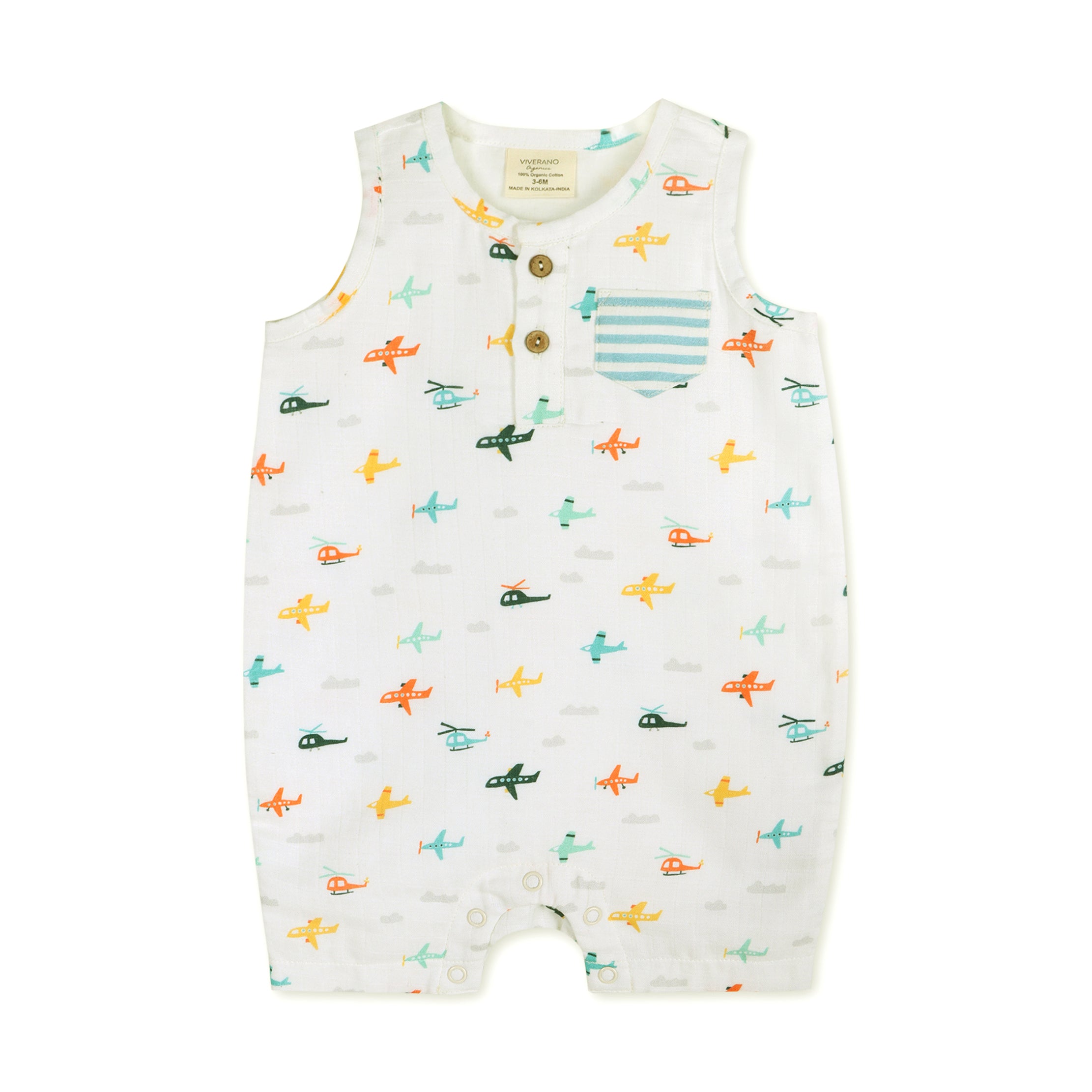 Planes Baby Romper (Organic Muslin)