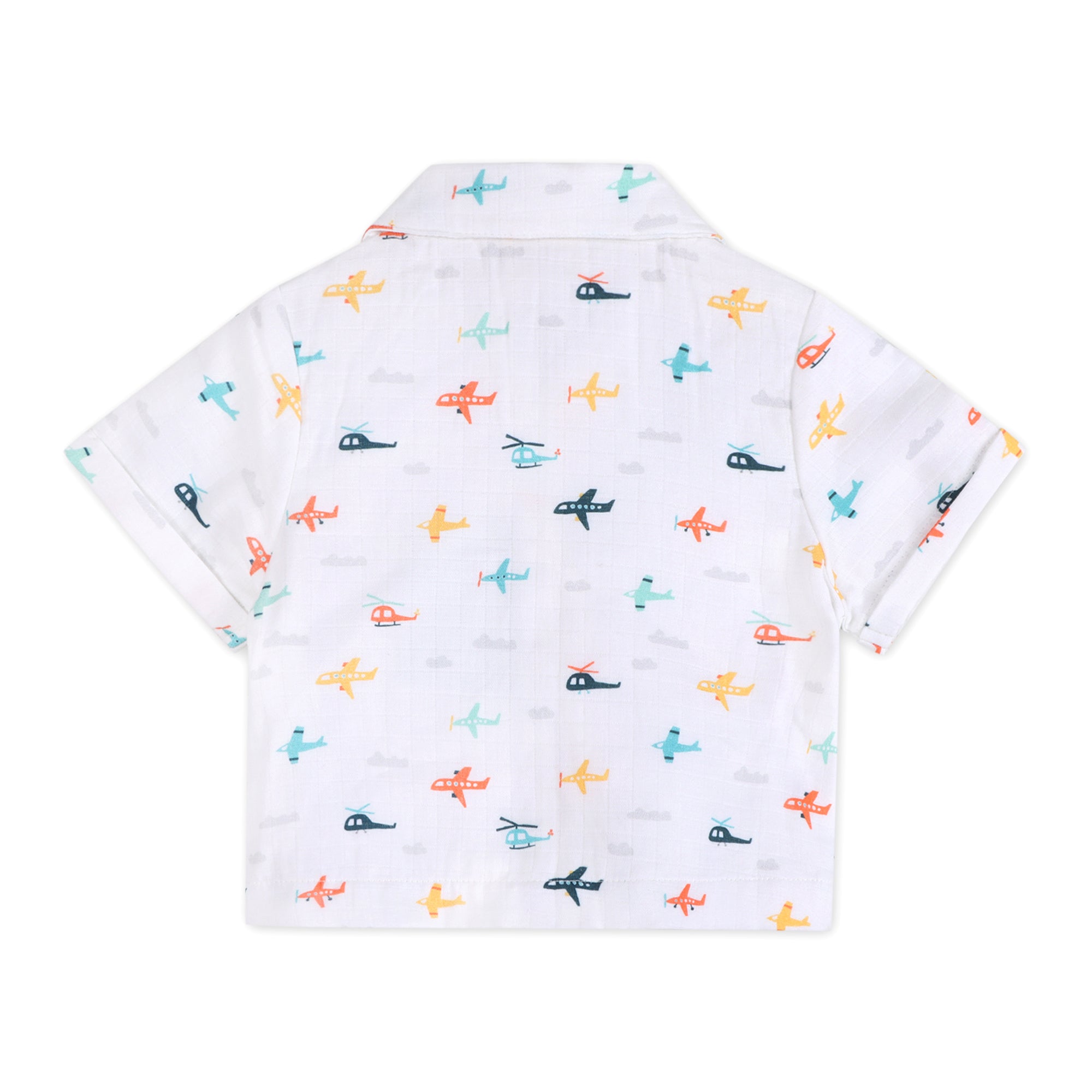 Planes Baby Shirt Back (Organic Muslin)