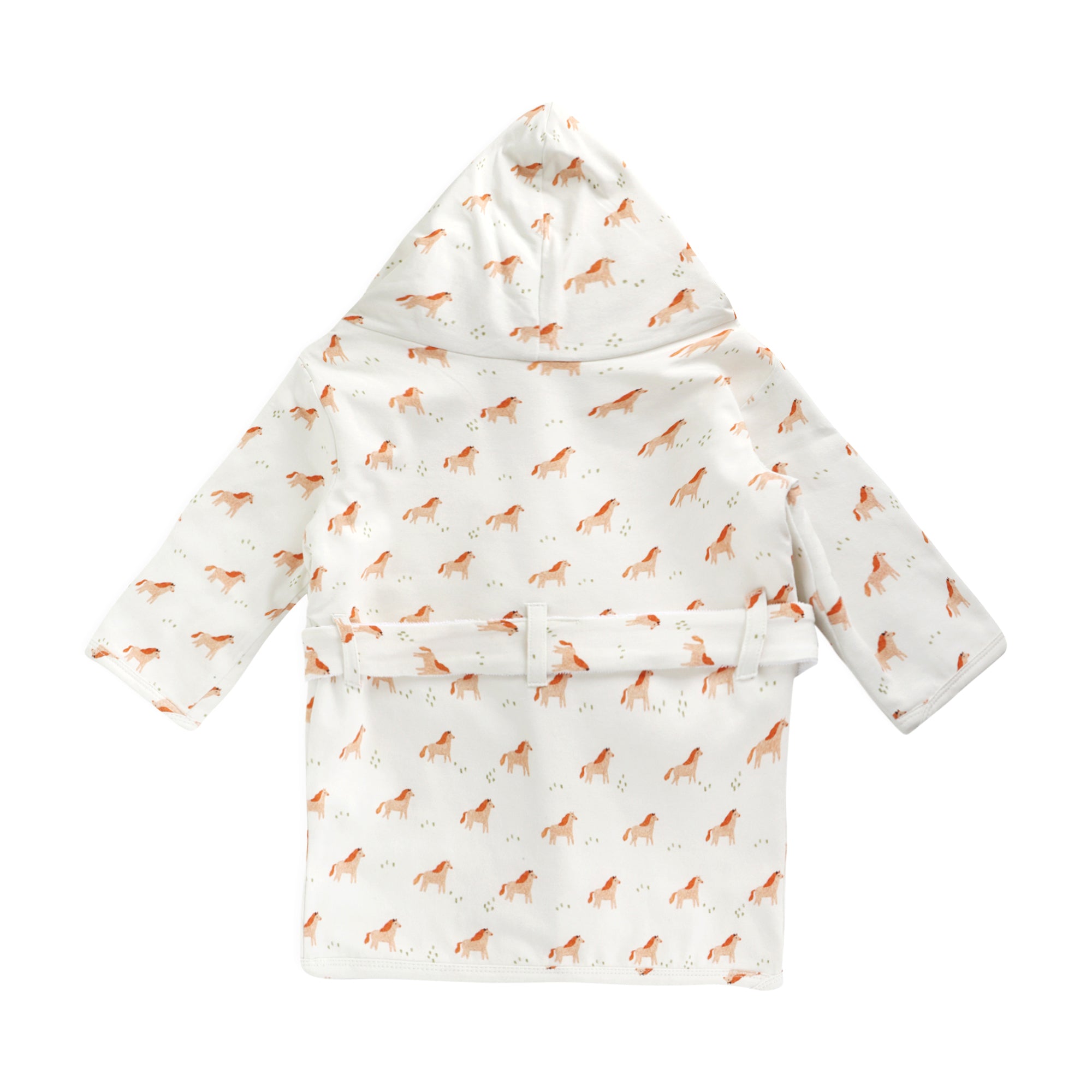 Horse Baby Bathrobe Back (Organic Jersey)