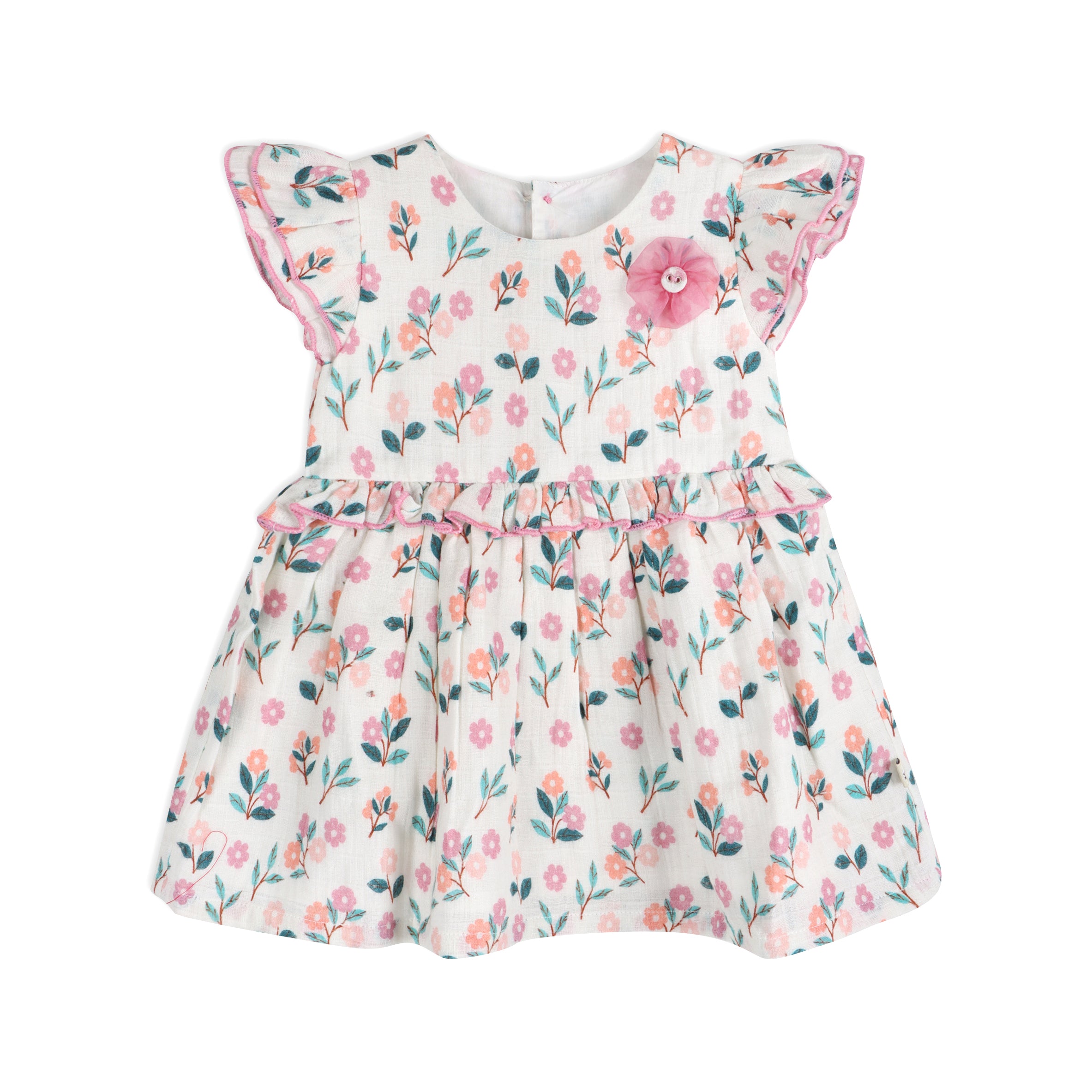Bloom Baby Dress Front (Organic Muslin)