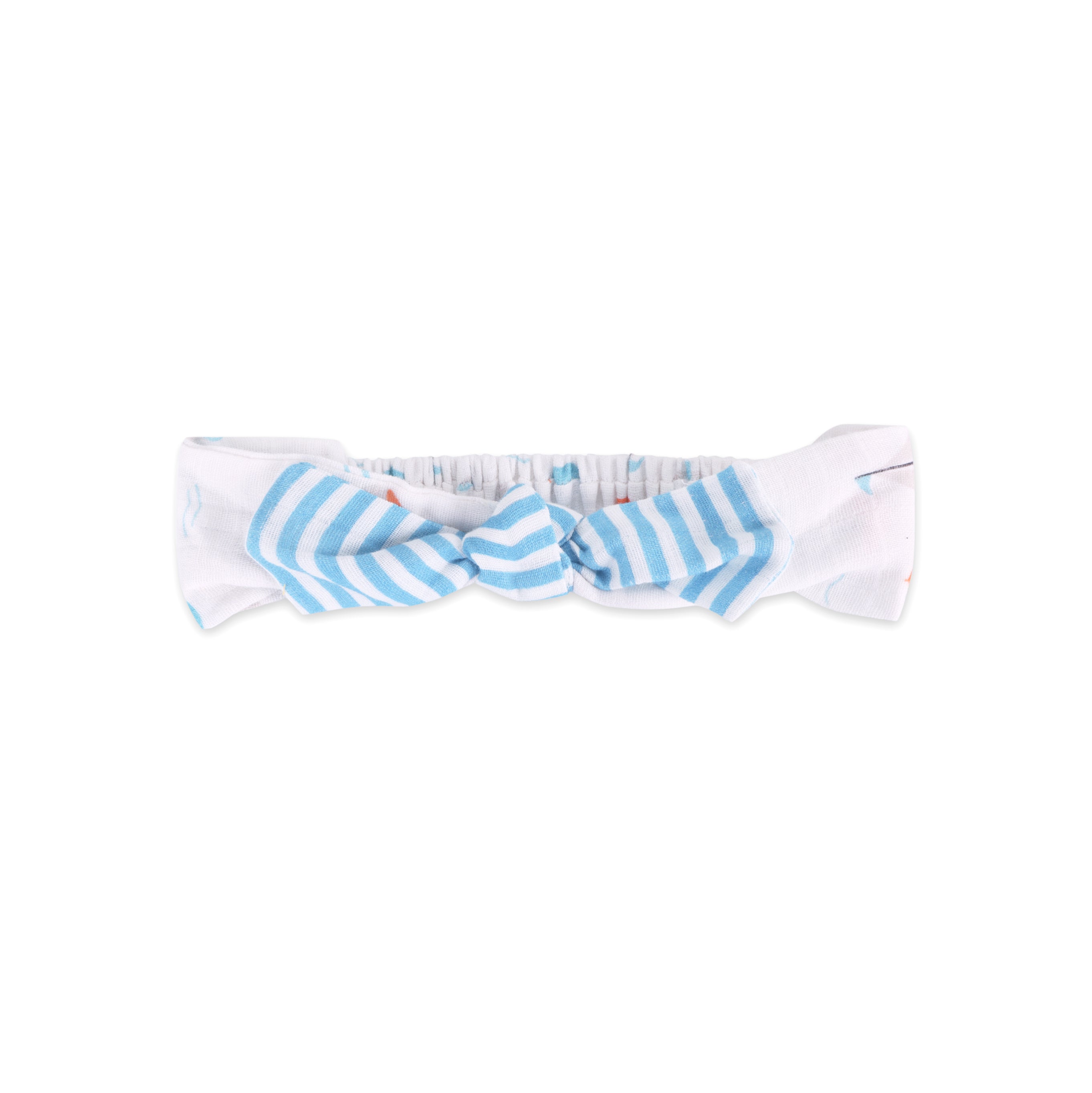 Sailboat Whales Baby Headband (Organic Muslin)