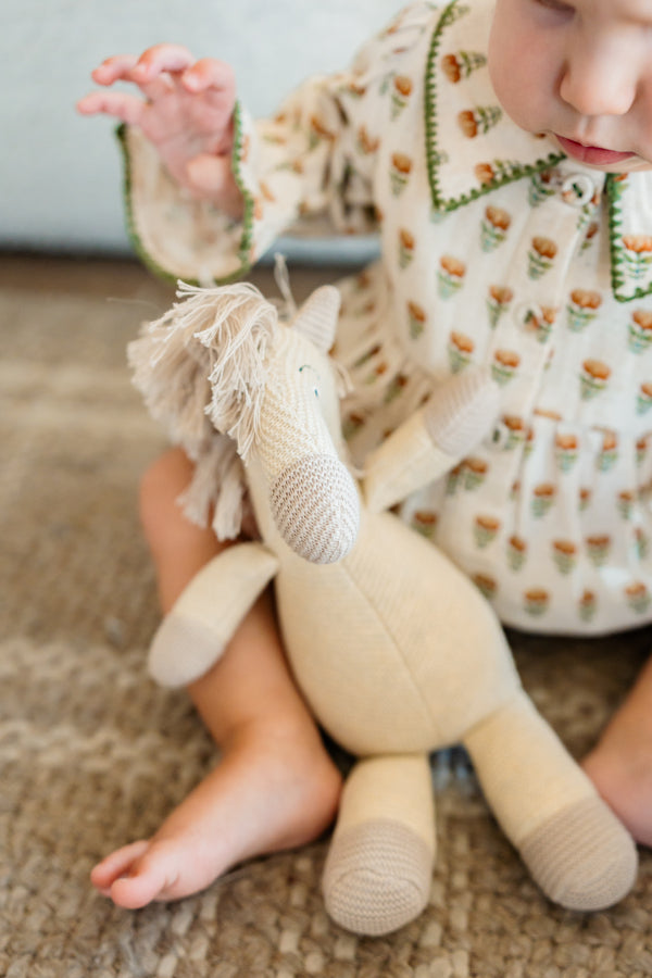 Horse - Organic Knit Stuffed Animal Baby Toy