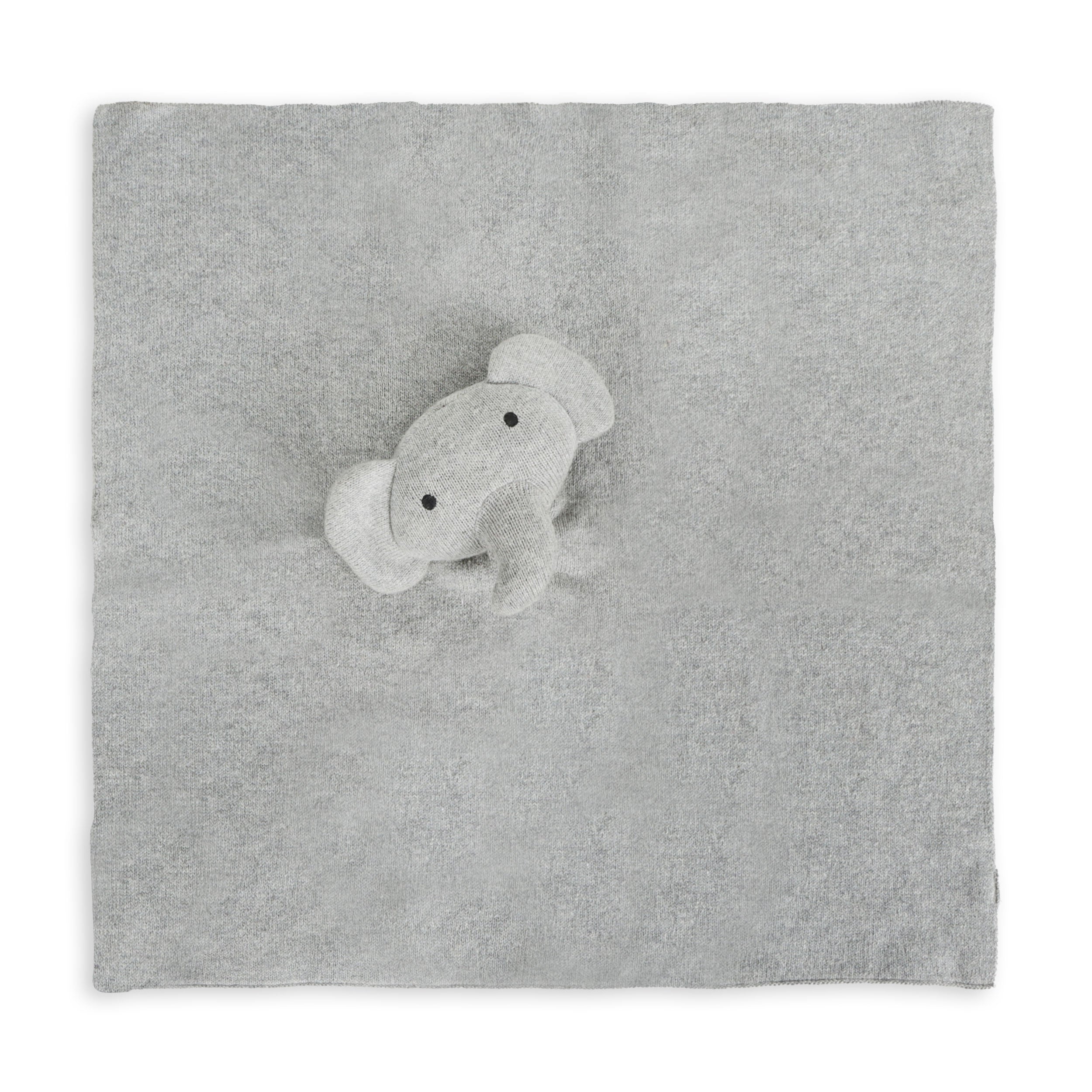 Elephant - Jacquard Knit Baby Blanket & Lovey SET (Organic)
