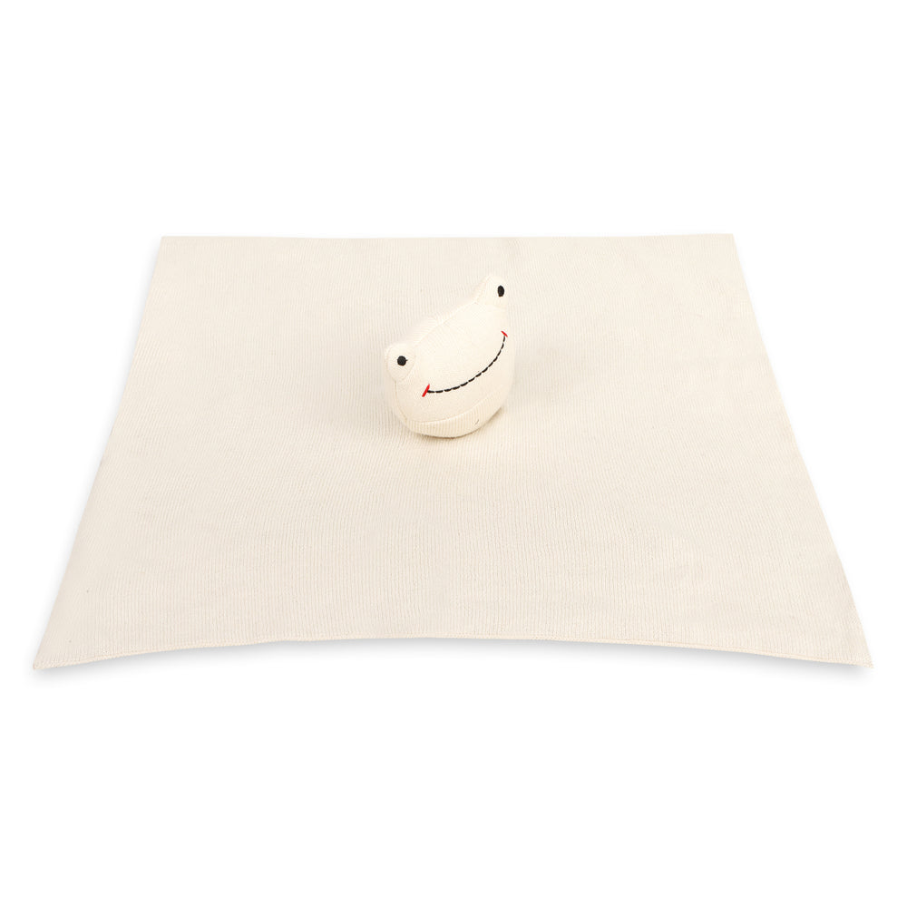 Organic Baby Lovey Security Blanket Cuddle Cloth - Honey Bee