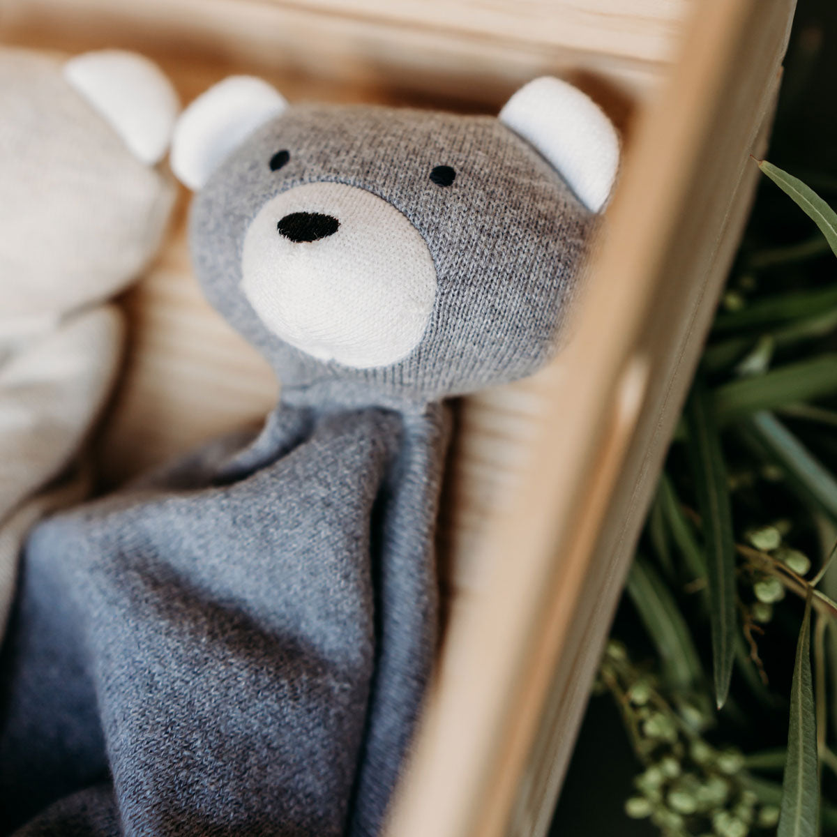 Viverano | Bear - Organic Baby Lovey Security Blanket Cuddle Cloth