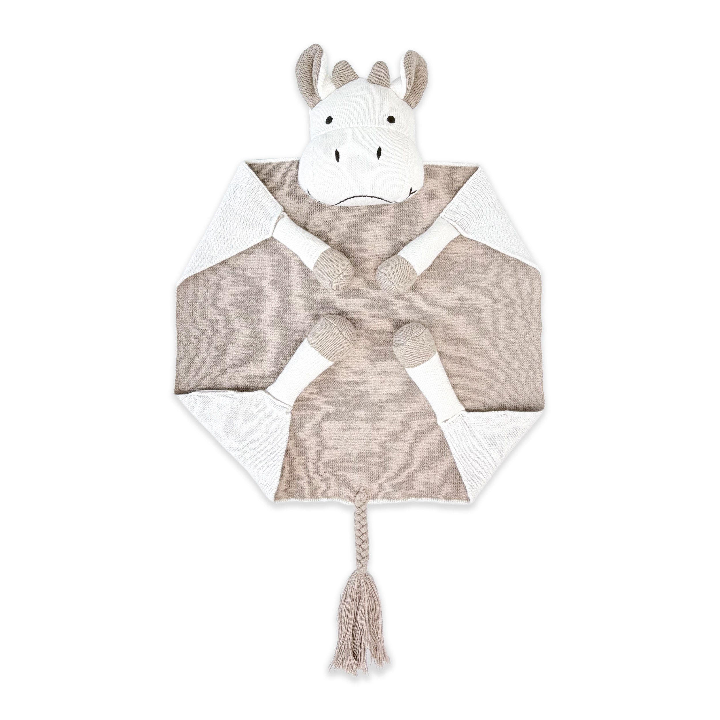 Cow - Organic Baby Lovey Security Blanket Cuddle Cloth