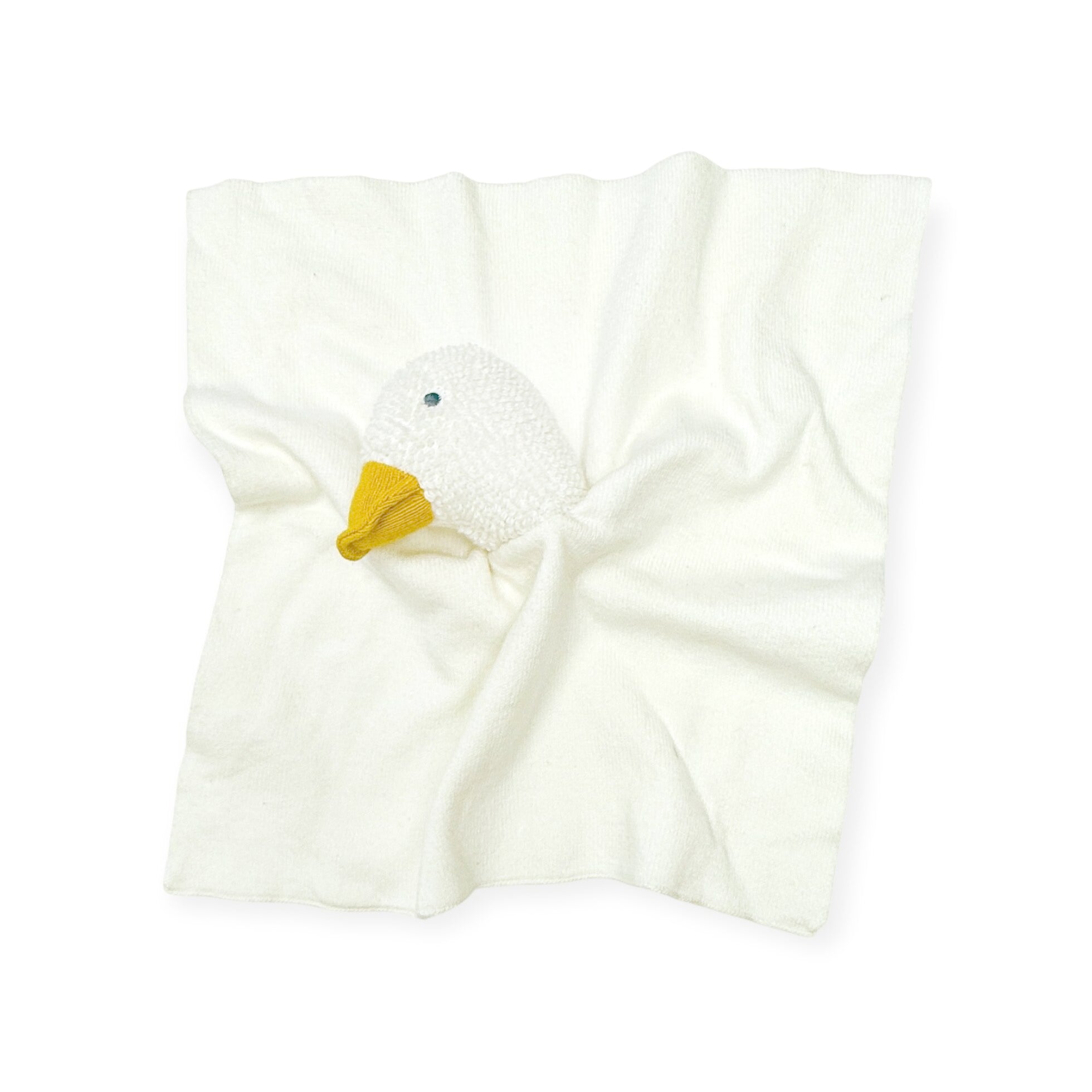 Duck - Organic Baby Lovey Security Blanket Texture