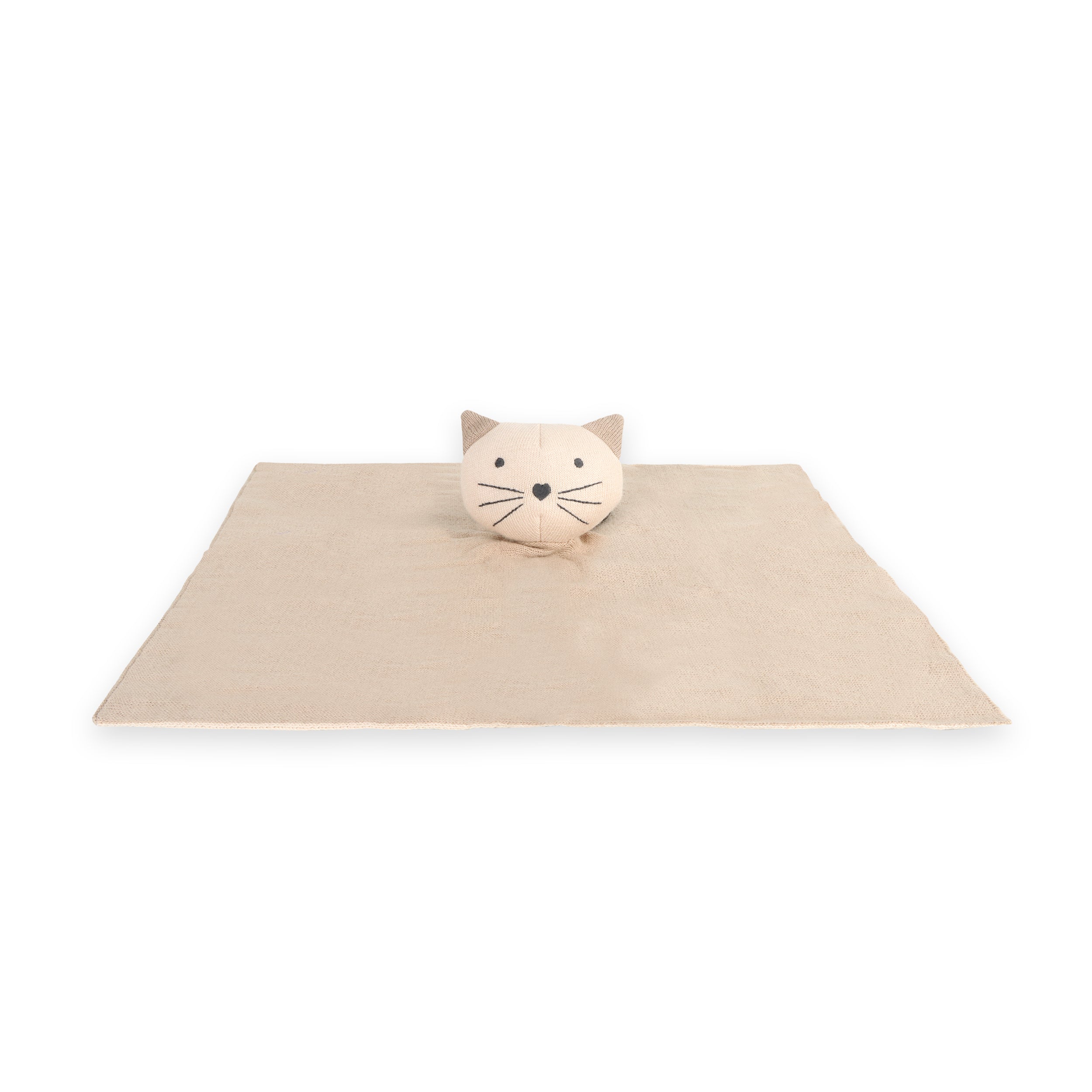 Kitty Cat - Organic Baby Lovey Security Blanket Flat