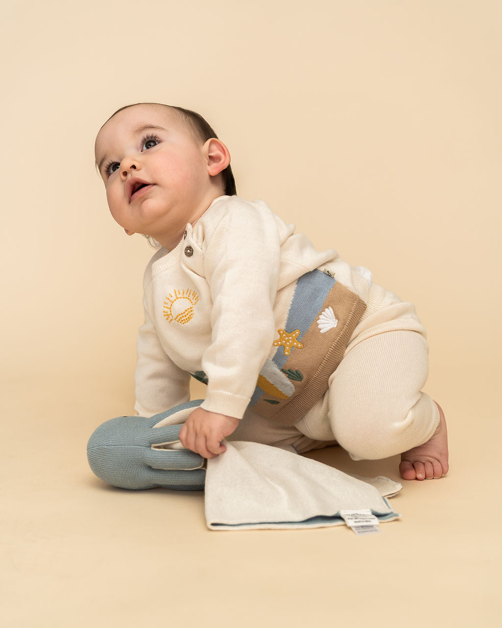 Octopus - Organic Baby Lovey Security Blanket Cuddle Cloth