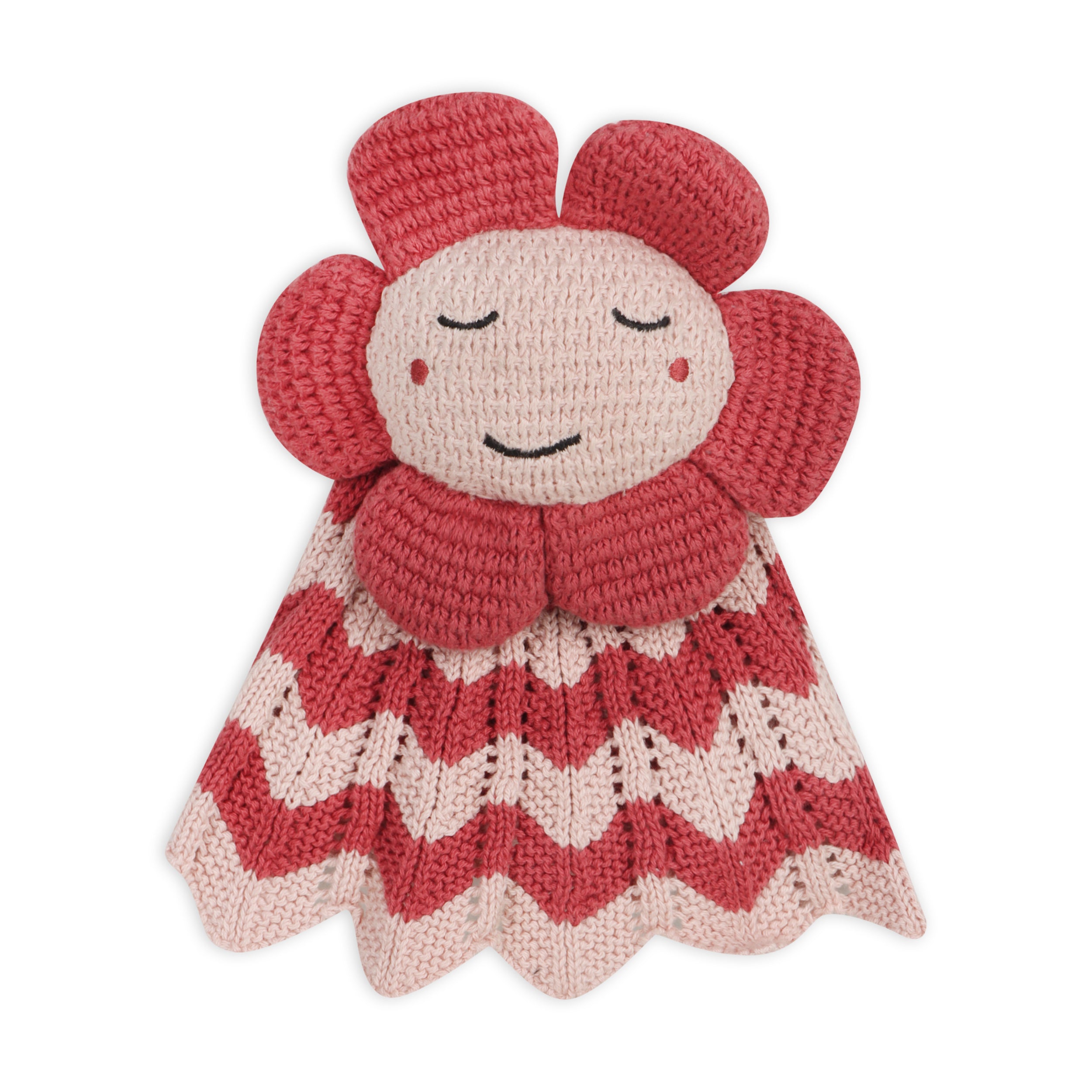 Happy Flower - Organic Baby Lovey Security Blanket