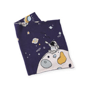 Astronaut- Jacquard Sweater Knit Organic Cotton Baby Blankets by Viverano