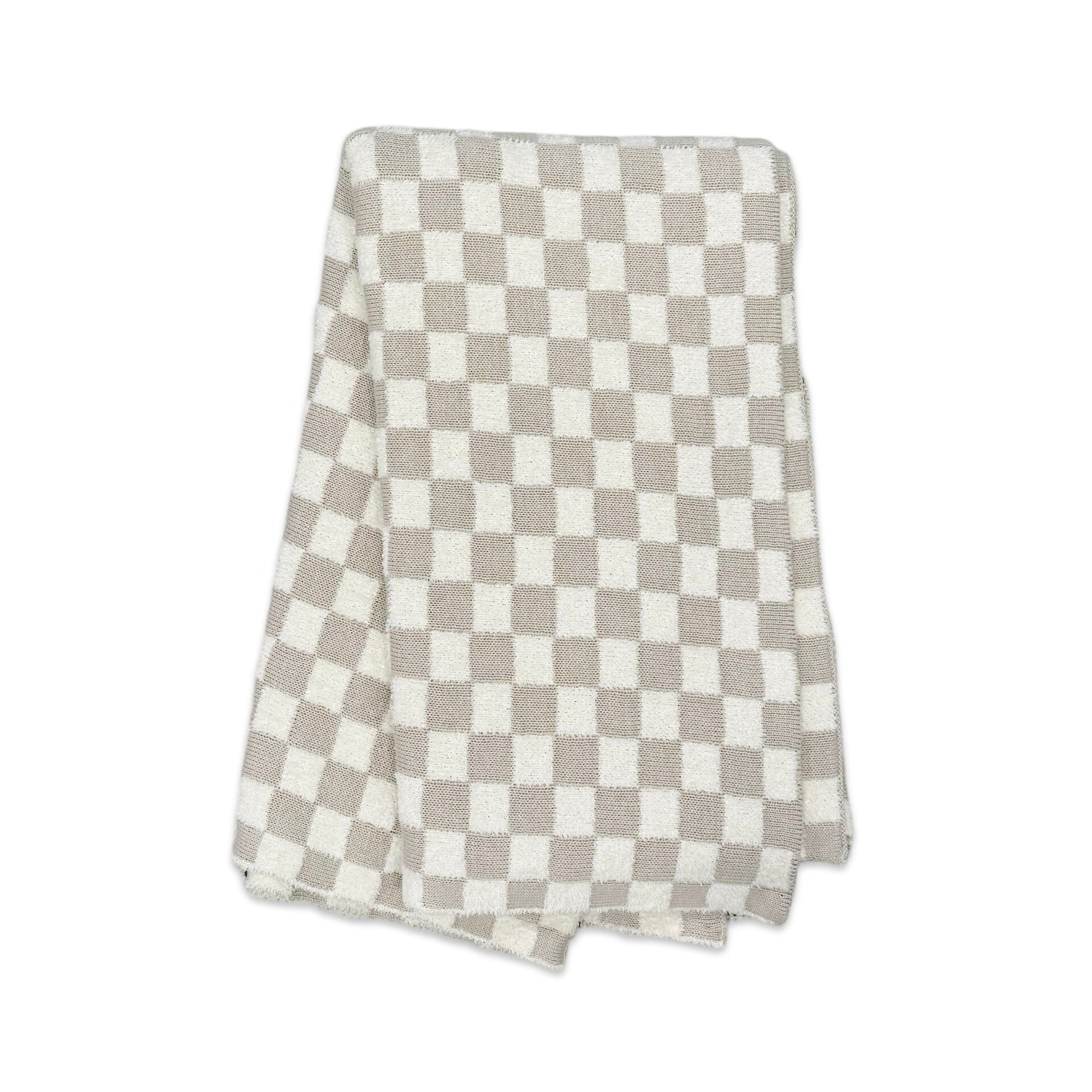 Luxurious 100% Organic Cotton Terry Jacquard Knit Baby Blanket 