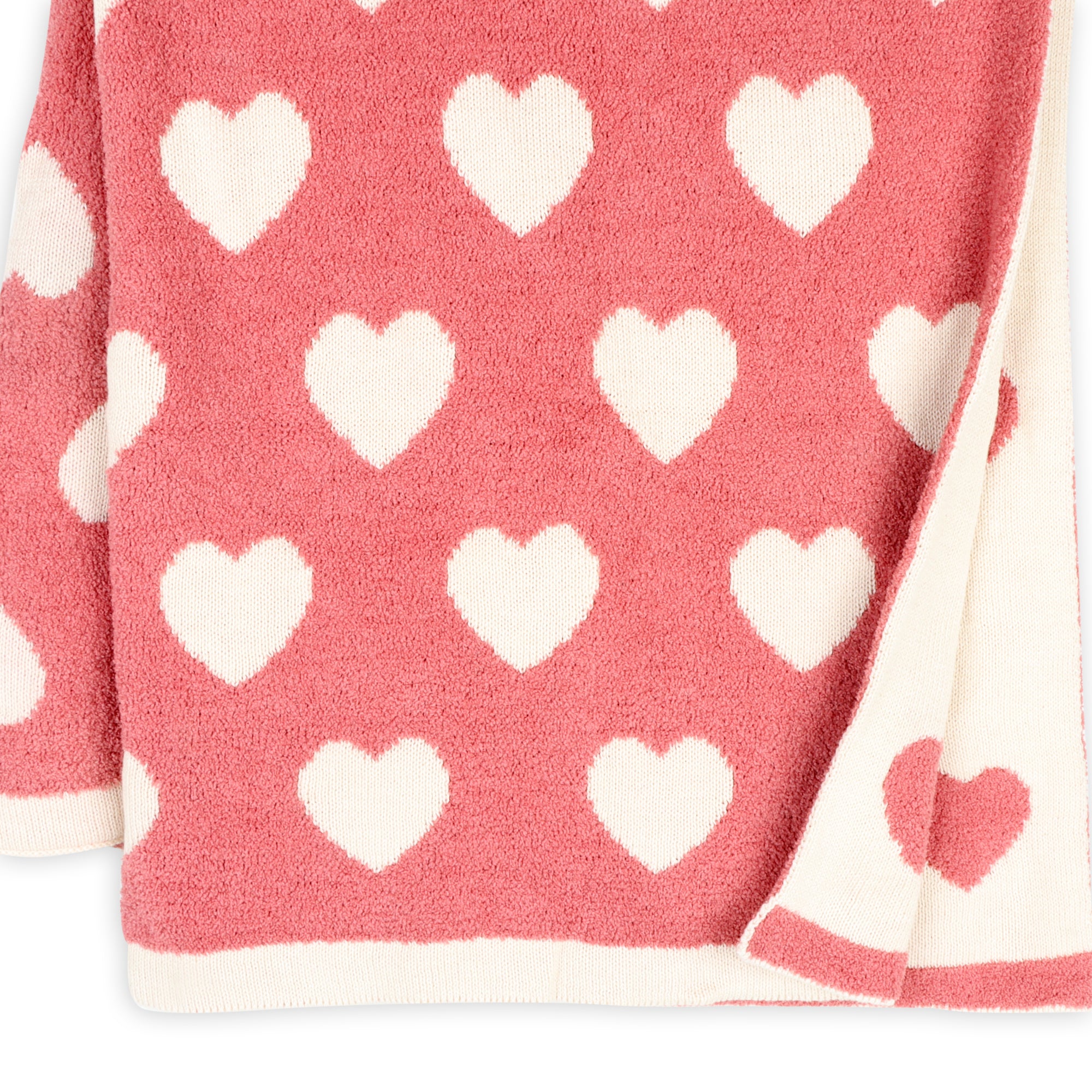 Fuzzy Love - Soft Organic Cotton Jacquard Sweater Knit Baby Blankets