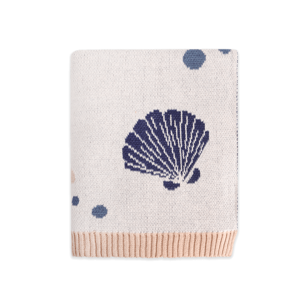 Octopus & Whale - Jacquard Sweater Knit Baby Blanket (Organic Cotton)