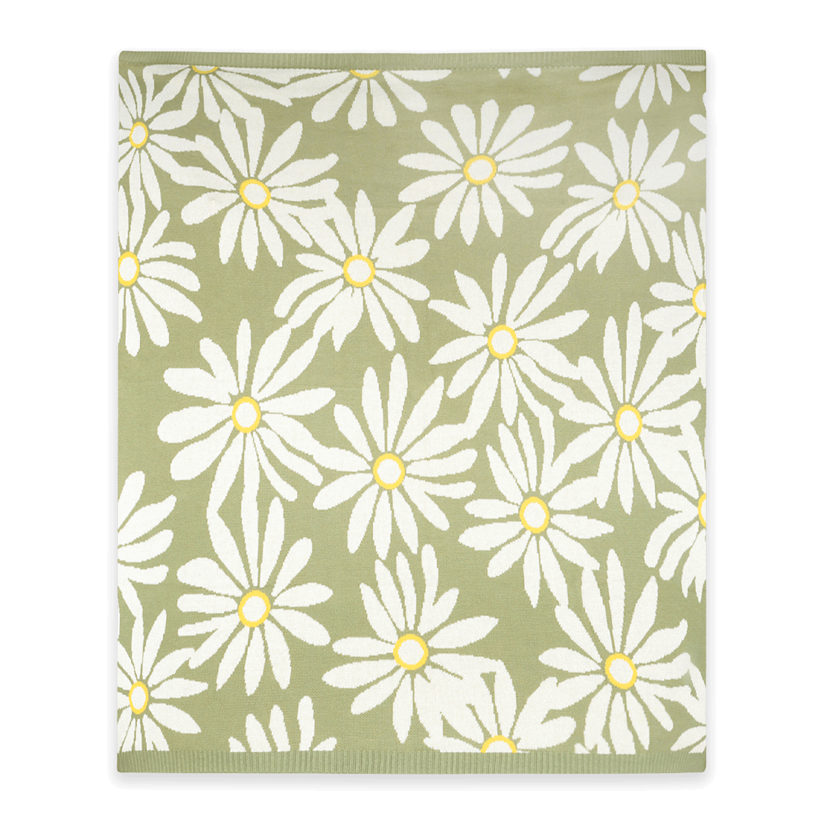 Wildflower - Jacquard Sweater Knit Baby Blanket (Organic Cotton)