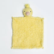 DUCKLING - Organic SHERPA Lovey Baby Security Blanket Cuddle Cloth