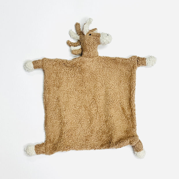 HORSE - Organic SHERPA Lovey Baby Security Blanket Cuddle Cloth 
