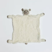 LAMB - Organic SHERPA Lovey Baby Security Blanket Cuddle Cloth 