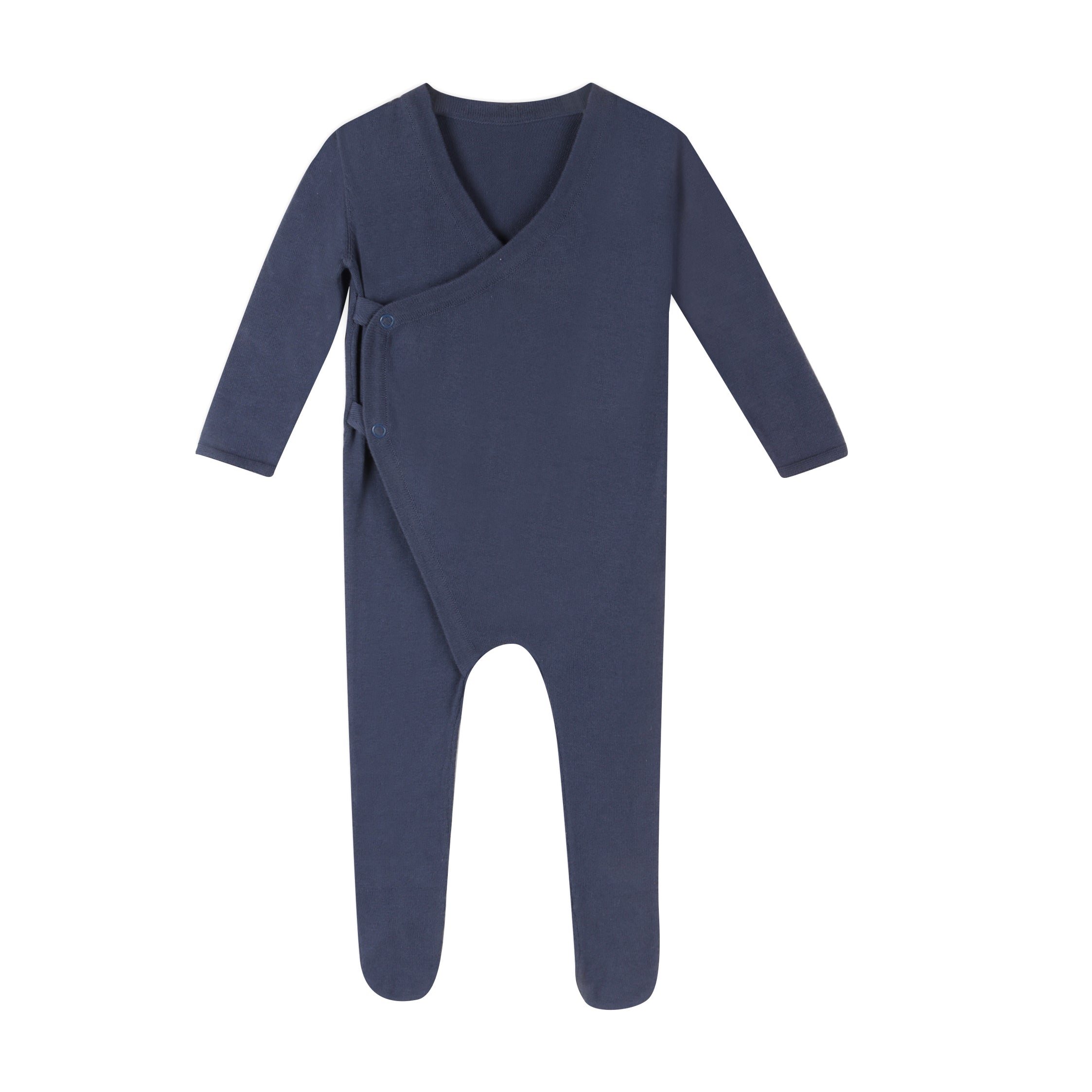 Milan Earthy Sweater Knit Baby Kimono Footie Coverall (Organic Cotton)