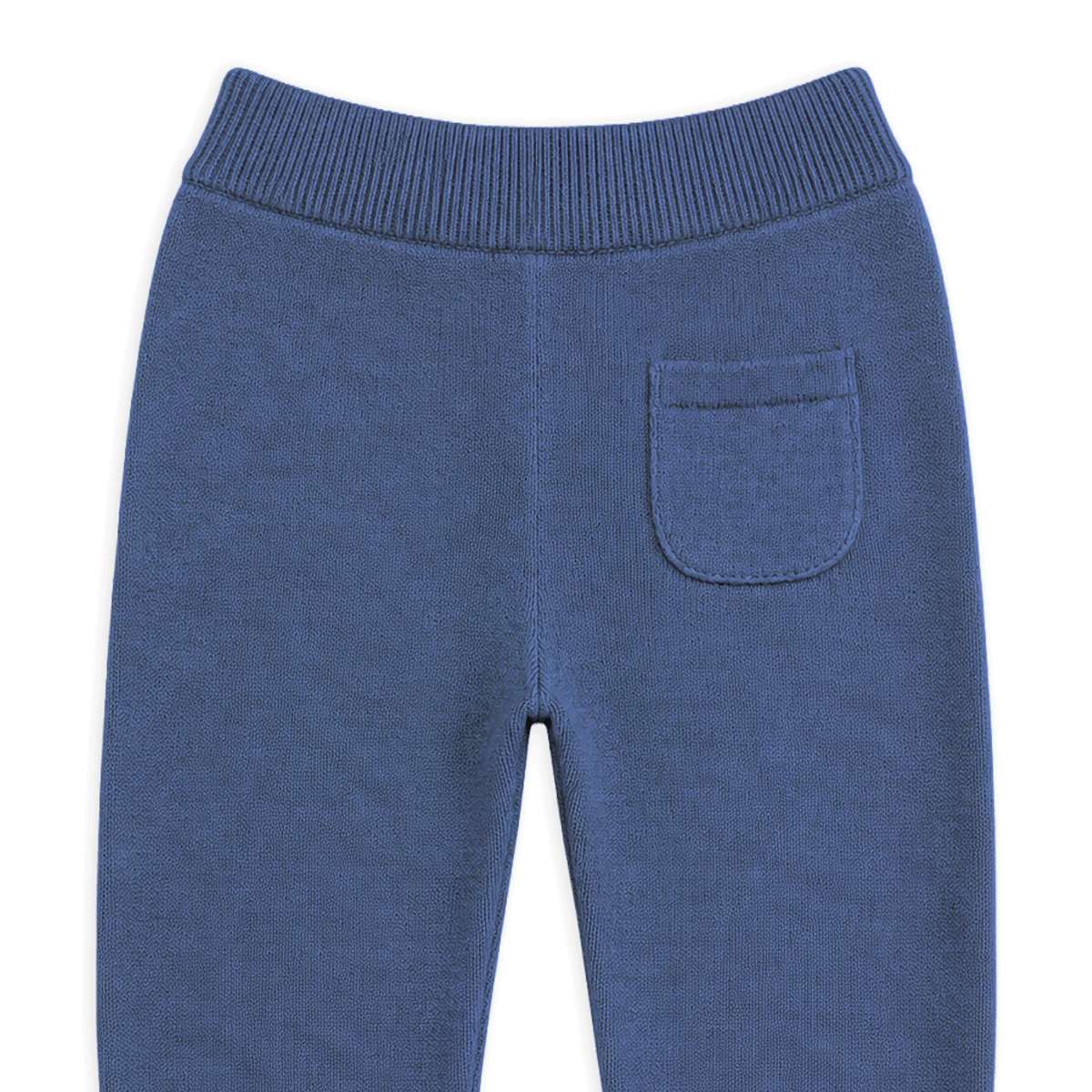 Organic Cotton Milan Earthy Sweater Knit Baby Legging Pants, Pocket Detail