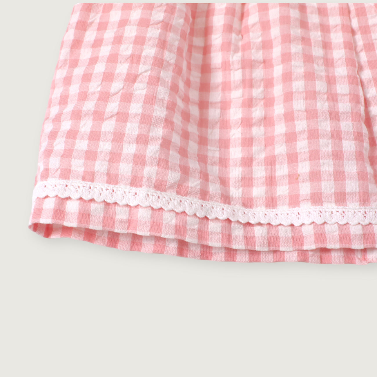 Toddler SS26 Seersucker Gingham Smocked Bodice Dress (1-7y) - Yellow