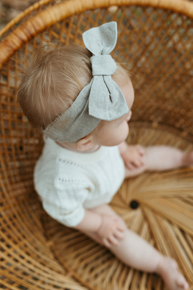 Jolie Bebe Woven Bow Baby Headbands (Organic) 10 Designs - Viverano
