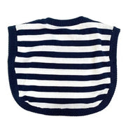 Venice Navy Stripe Baby Beach Knit Poncho Pullover (Organic)