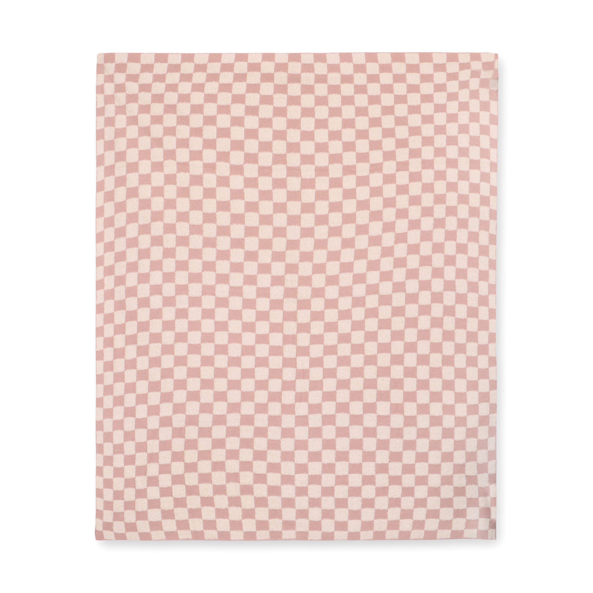 Checkered - Jacquard Terry Knit Baby Blankets (Organic Cotton) - 2 Colors