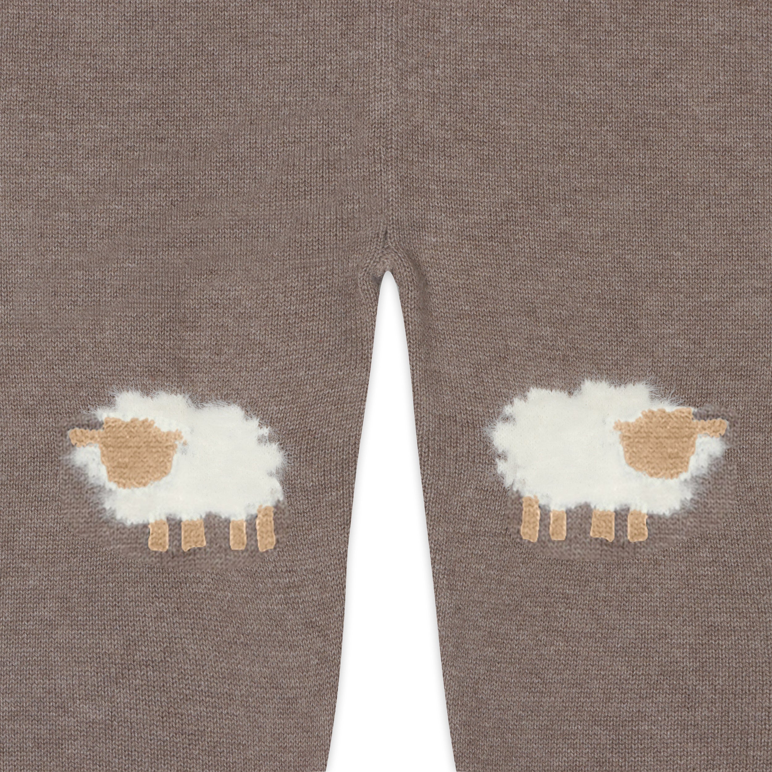 Sheep Jacquard Knit Baby Pullover & Pant SET (Organic Cotton)