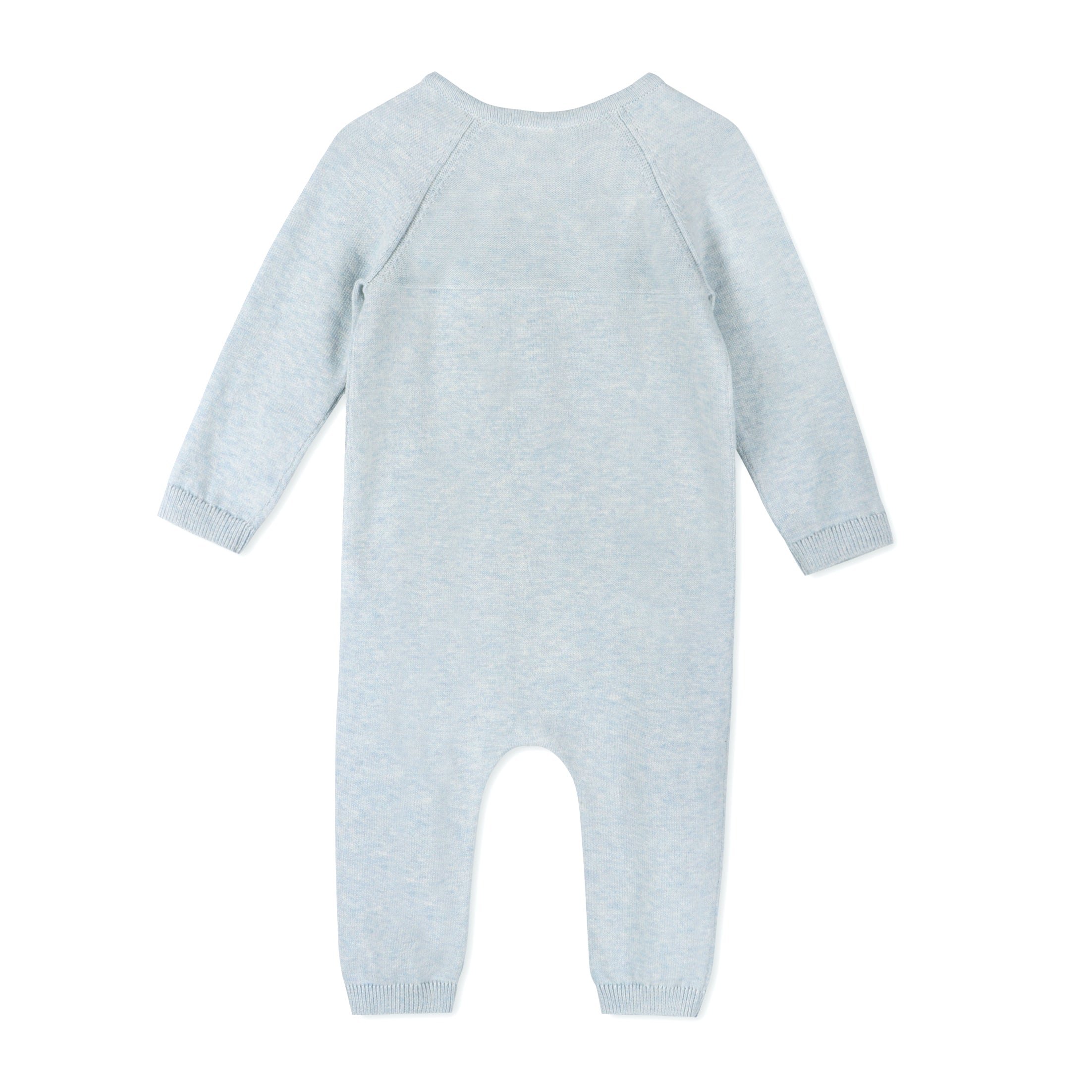 Pointelle Cable Knit Baby Jumpsuit (Organic Cotton) 