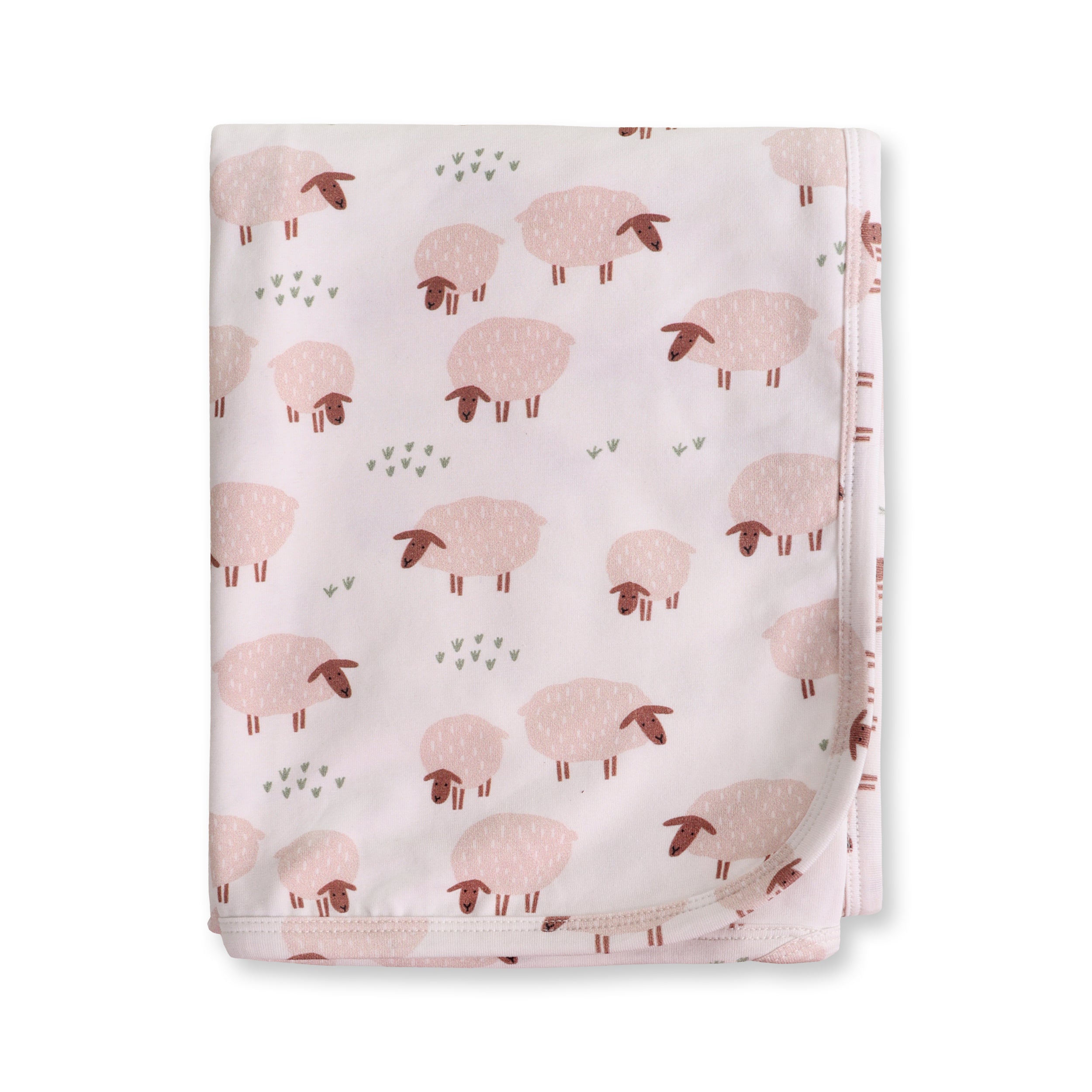 Sheep Reversible Baby Blanket (Organic Jersey)