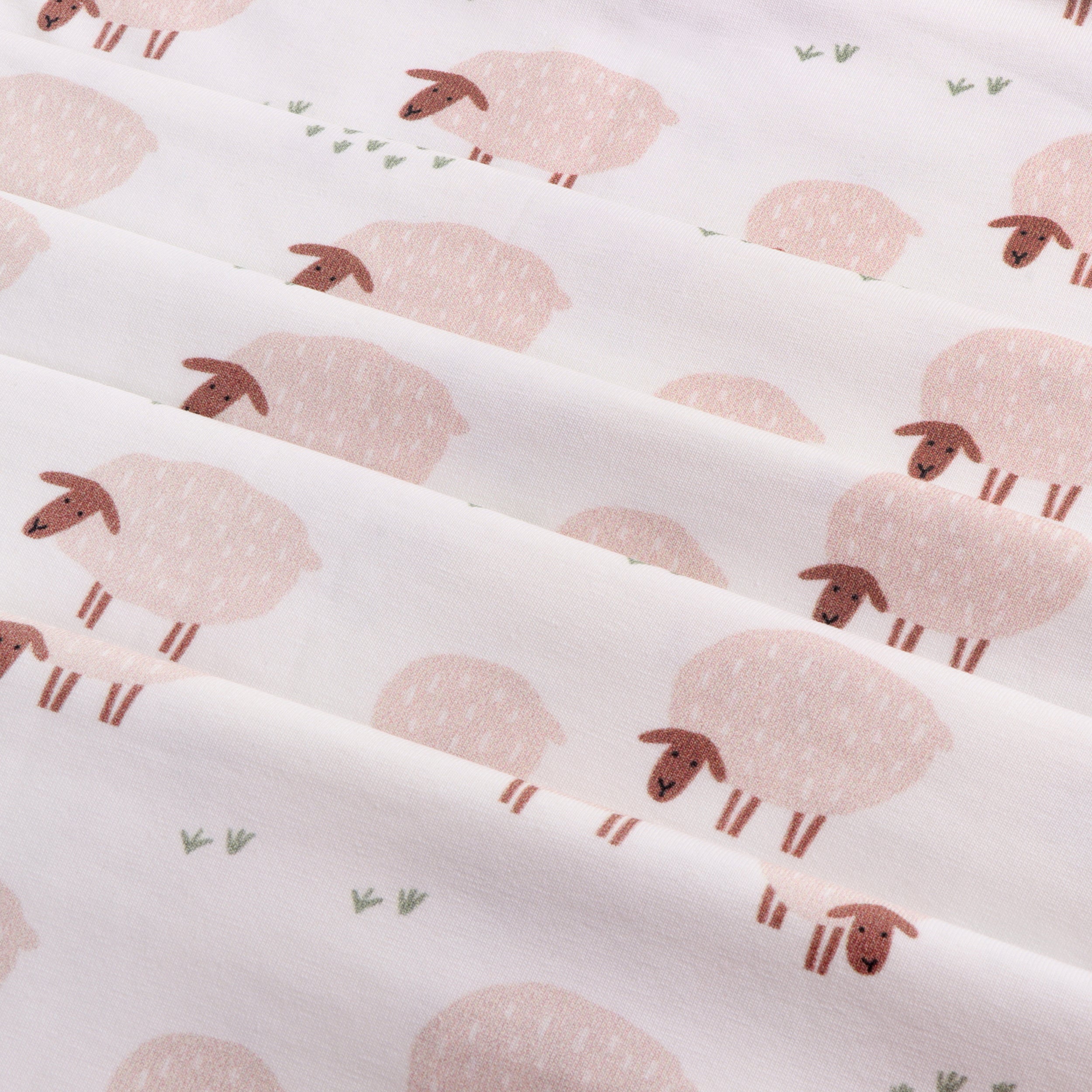 Sheep Reversible Baby Blanket (Organic Jersey)