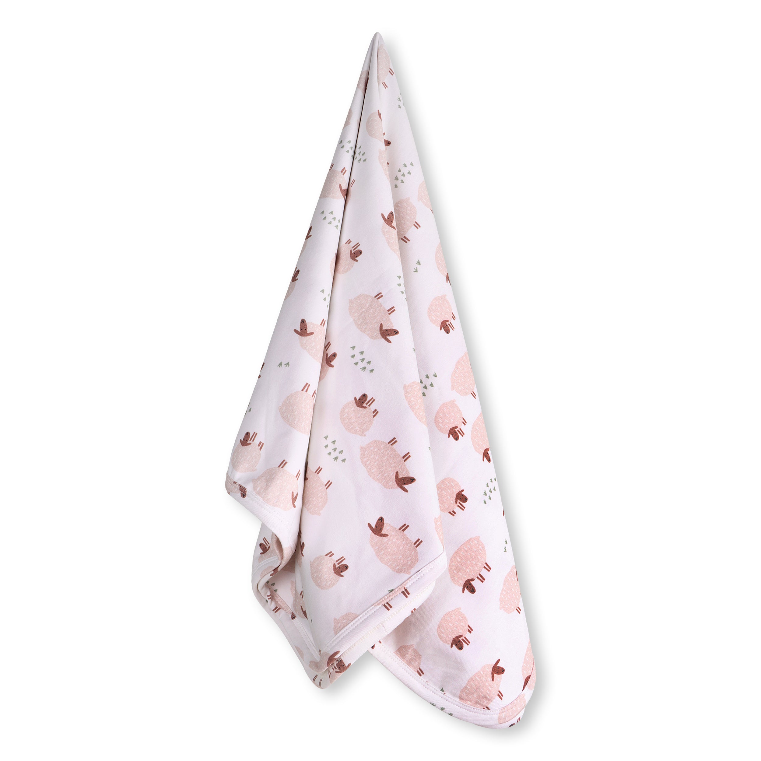Sheep Reversible Baby Blanket (Organic Jersey)