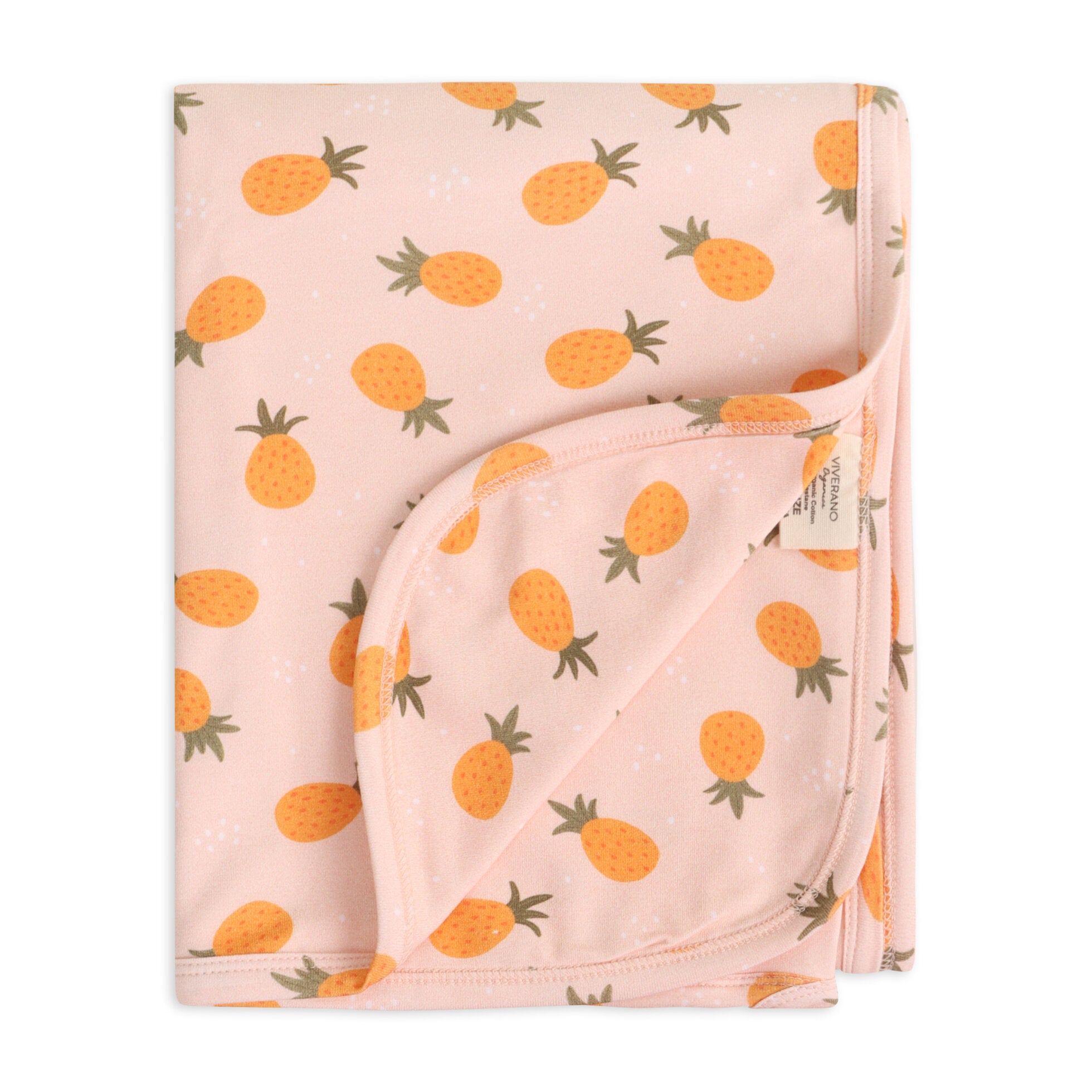 Pineapple Reversible Baby Blanket (Organic Jersey)