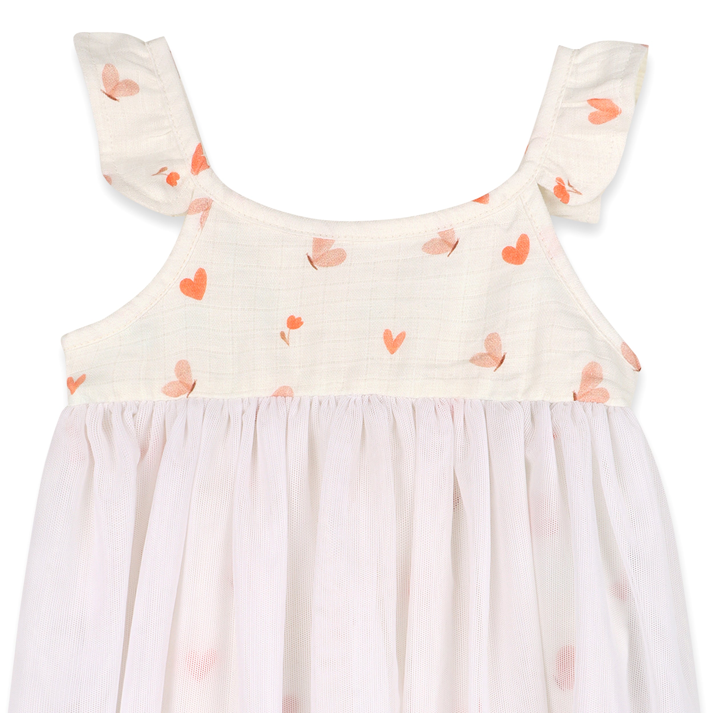 Butterfly Love Baby Tutu Romper Dress (Organic Jersey)