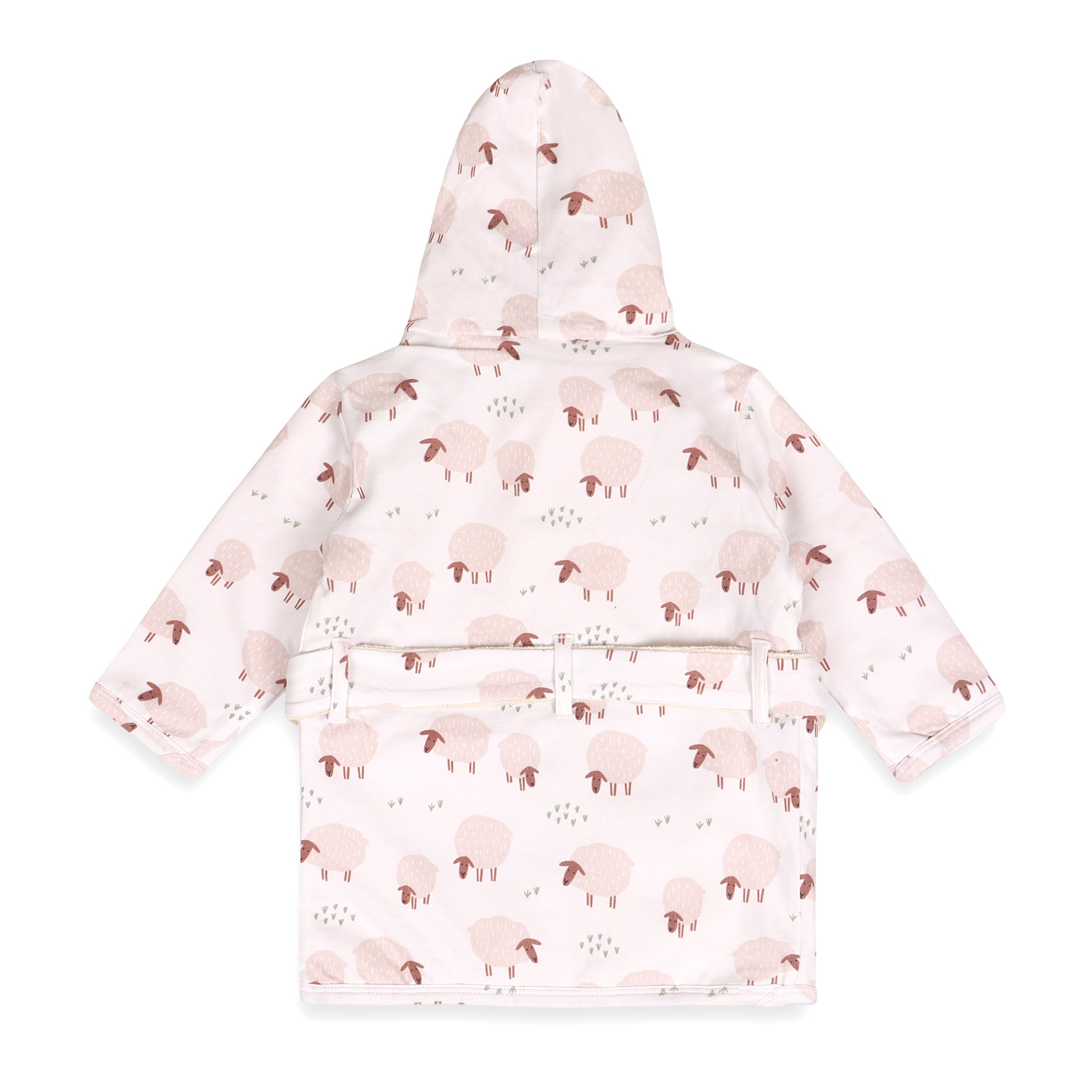 Sheep Baby Hooded Bathrobe (Organic Jersey)