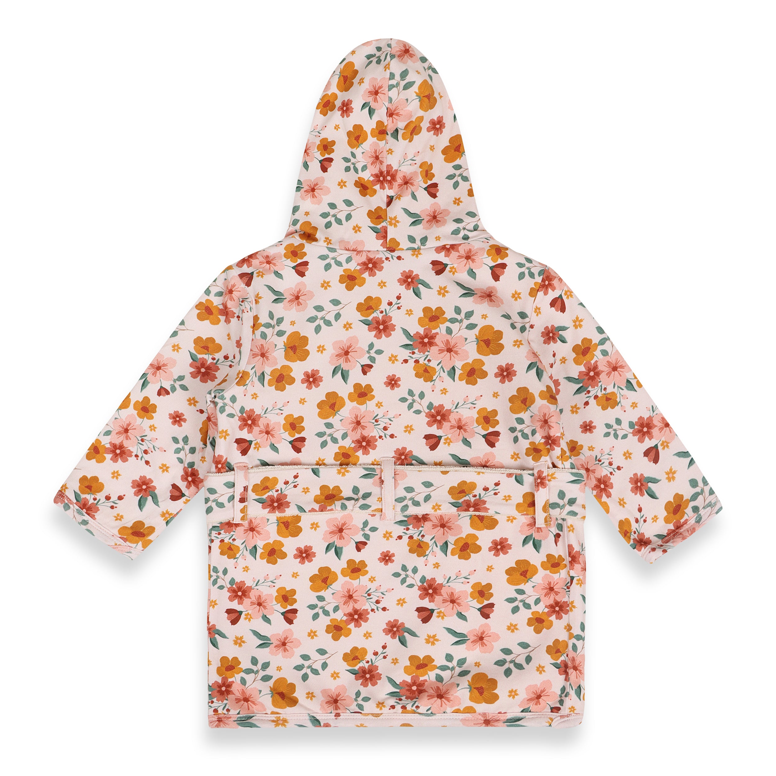 Summer Floral Baby Hooded Bathrobe (Organic Jersey)