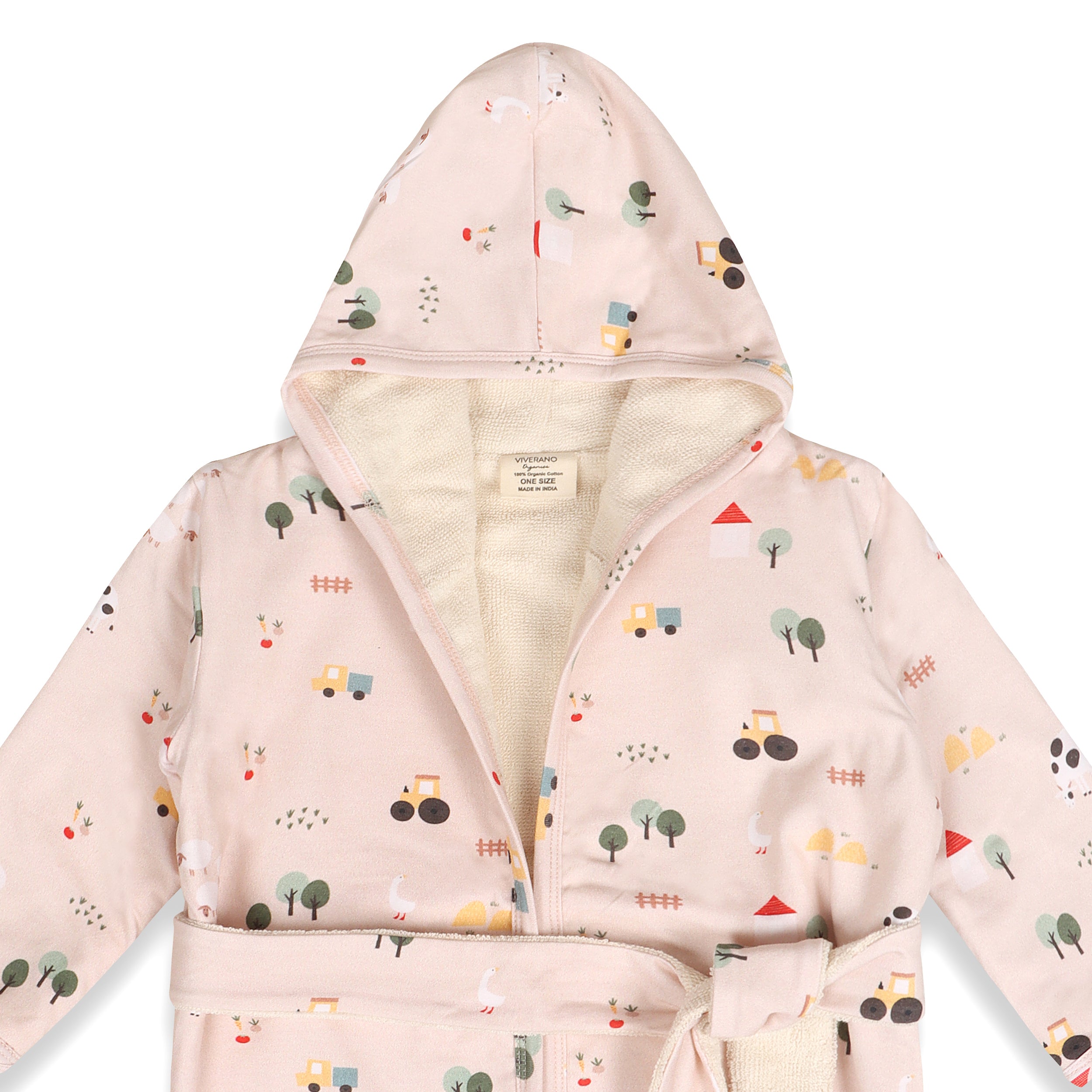 Farm Baby Hooded Bathrobe (Organic Jersey)