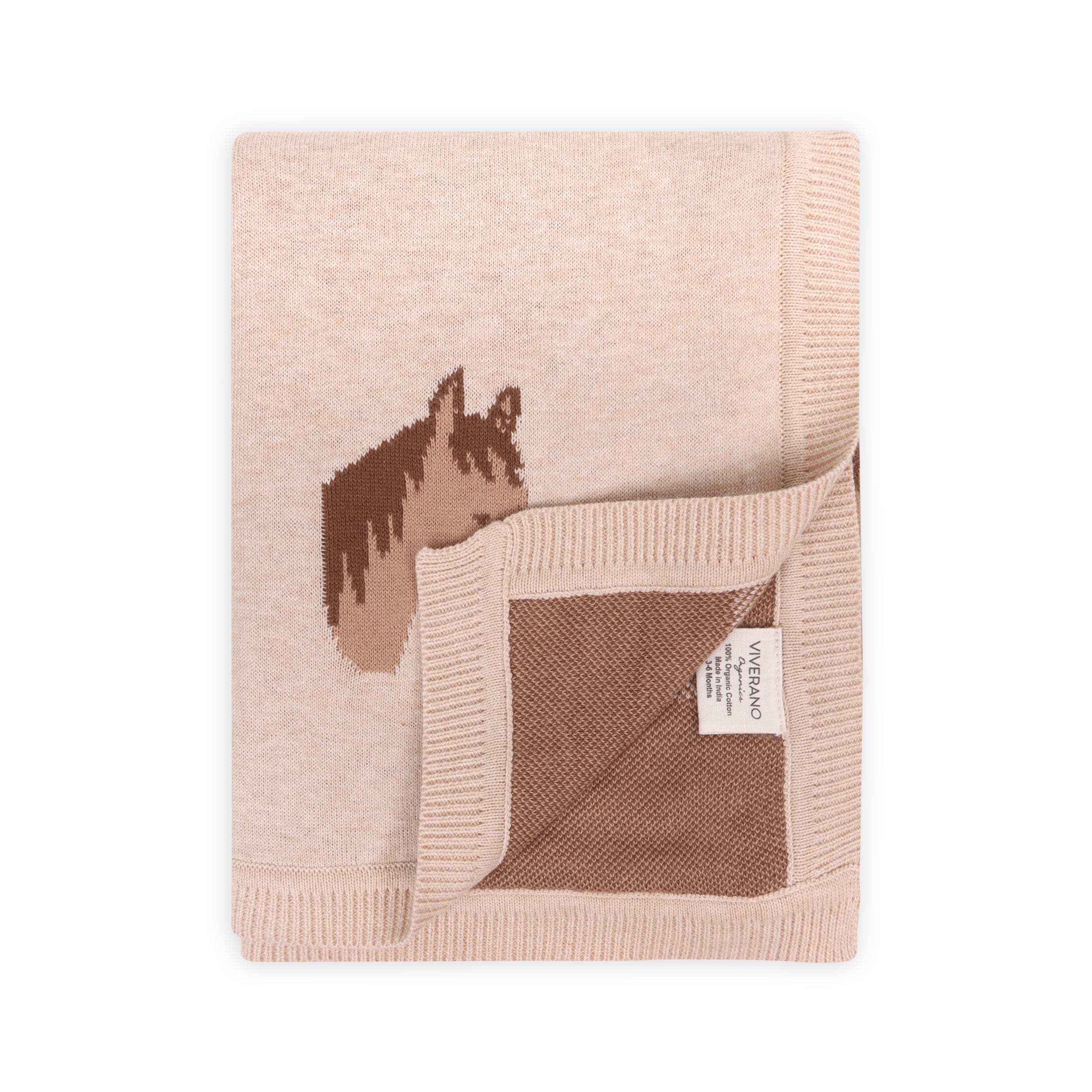 Match It - Horse Baby Hat & Horse Baby Blanket (Organic Baby Gifts)