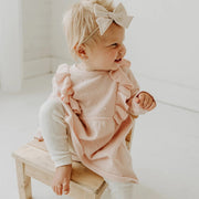 Milan Knit Ruffle & Bobble Baby Girl Dress (2 Colors) - Organic Cotton