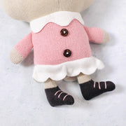 Frankie Bear Organic Cotton Hand Knit Stuffed Animal Baby Toy