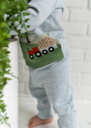 Farm Jacquard Knit Baby Pullover (Organic Cotton)