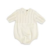 Pointelle Knit Baby Bodysuit Romper (Organic Cotton)